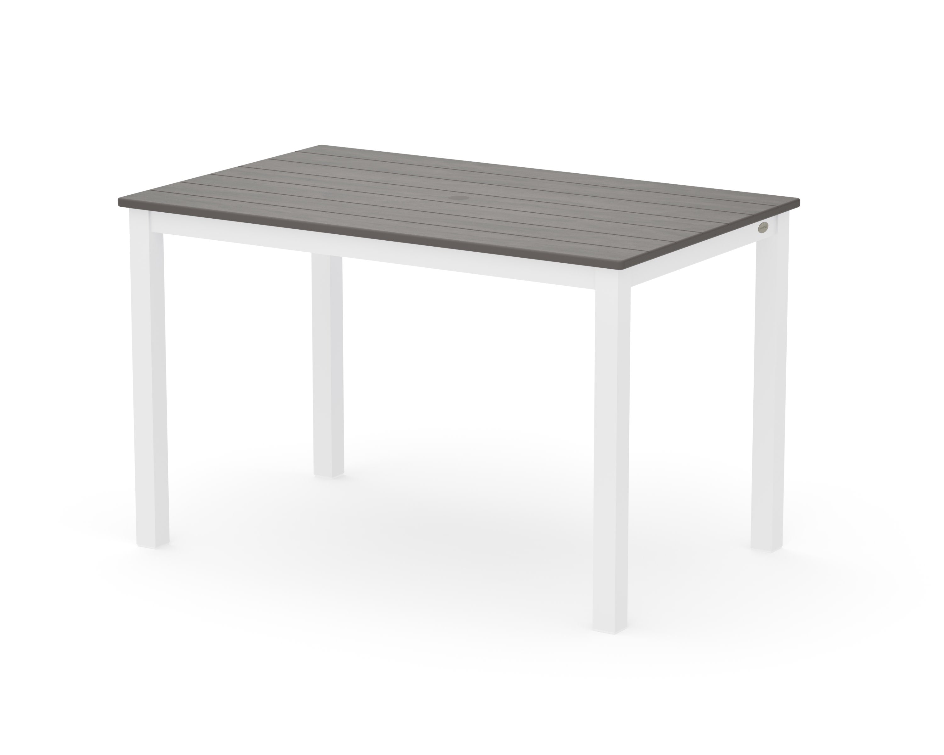 Main Street 30 x 48 Dining Table in White / Driftwood
