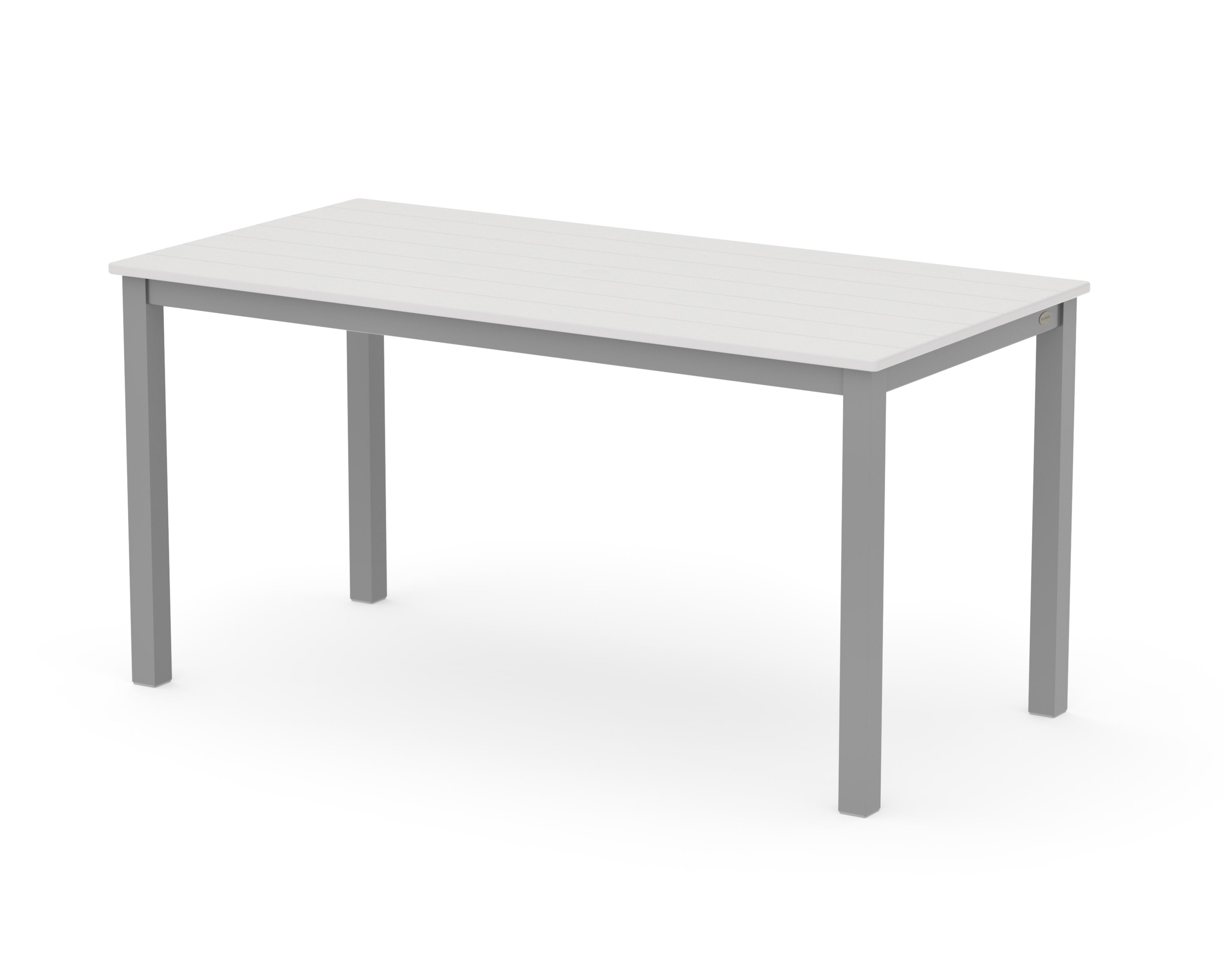Main Street 30 x 60 Dining Table in Silver / Vintage White