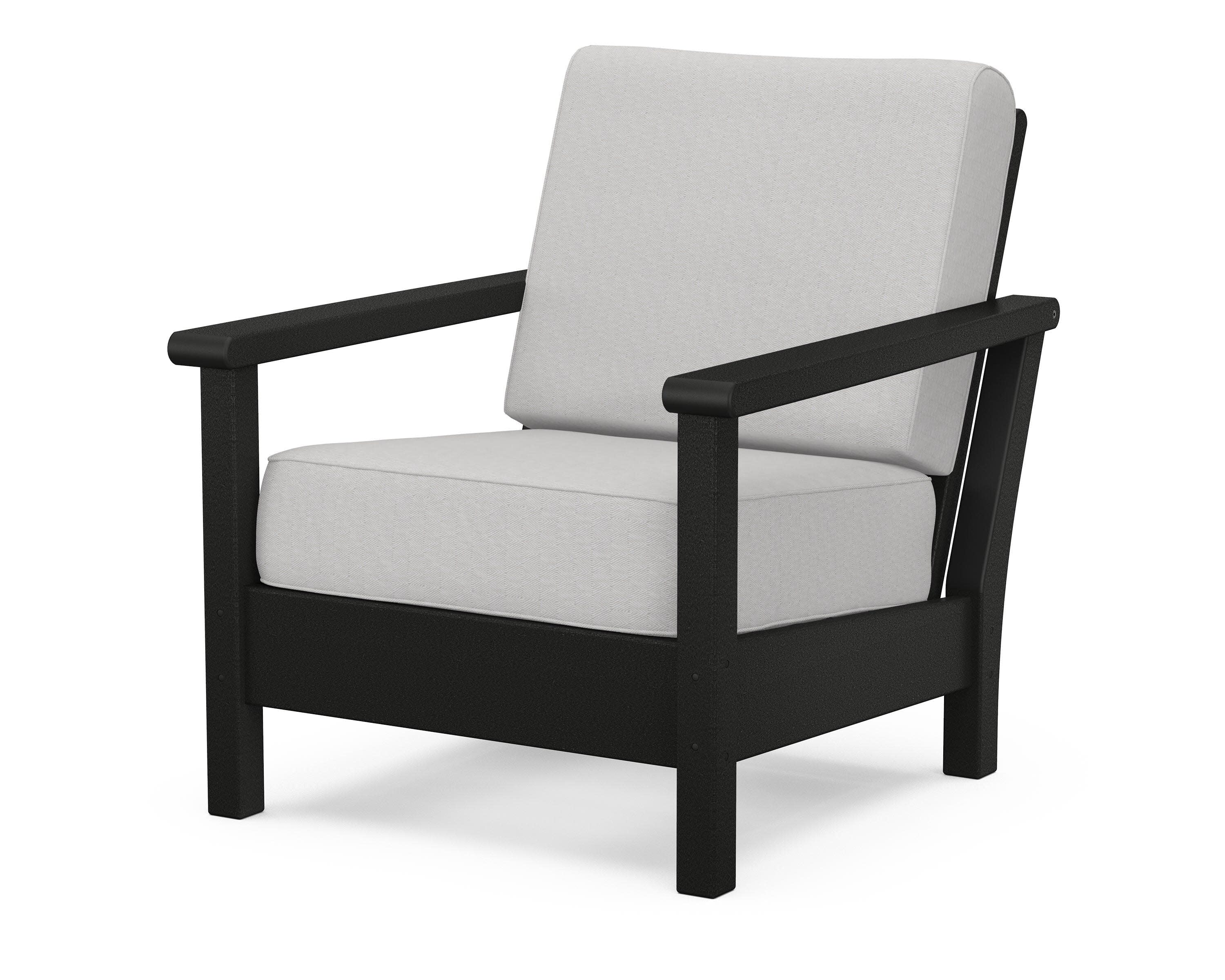 Harbour Deep Seating Chair in Black / Diamond in the Rough