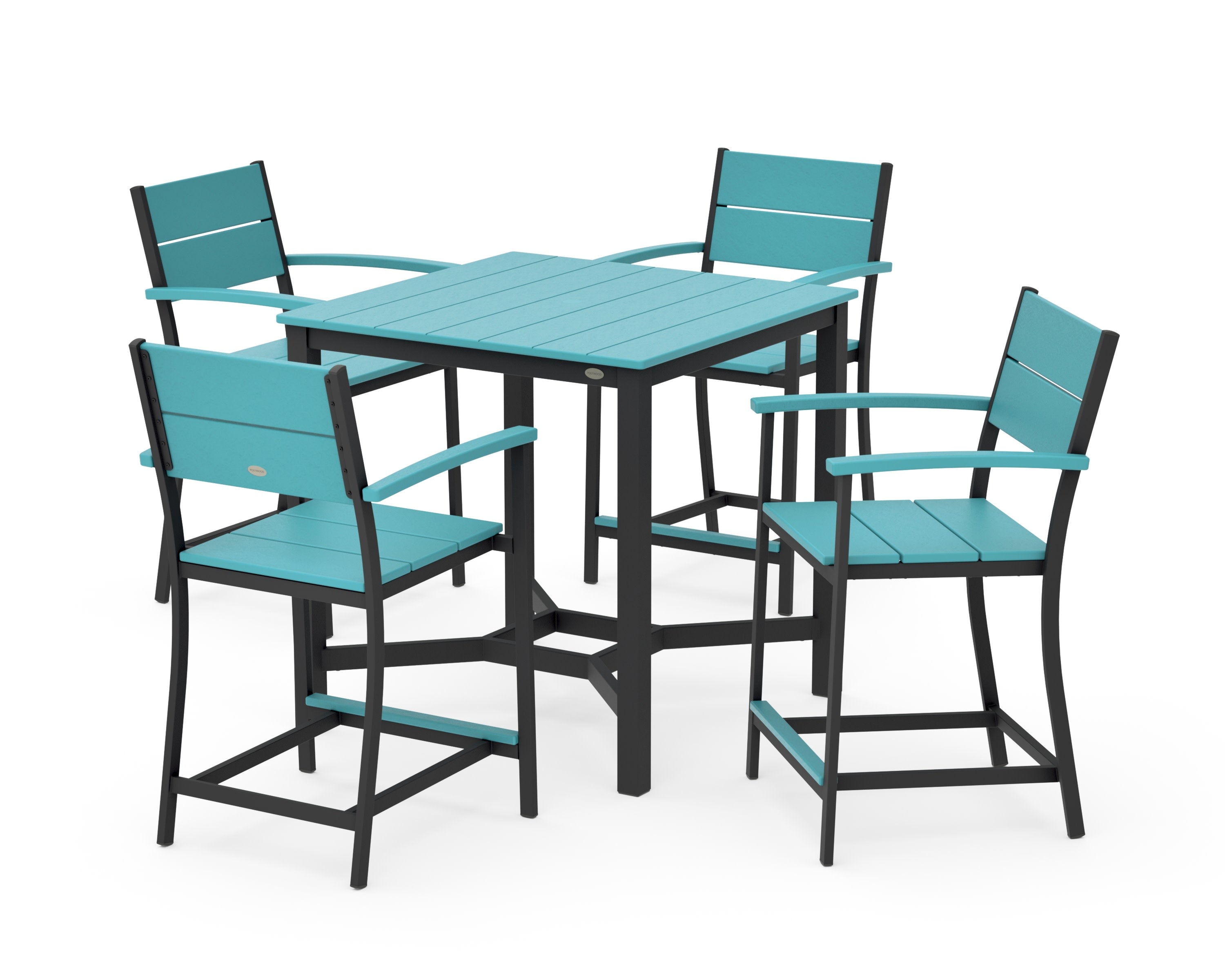 Main Street 5-Piece Counter Set in Black / Aruba
