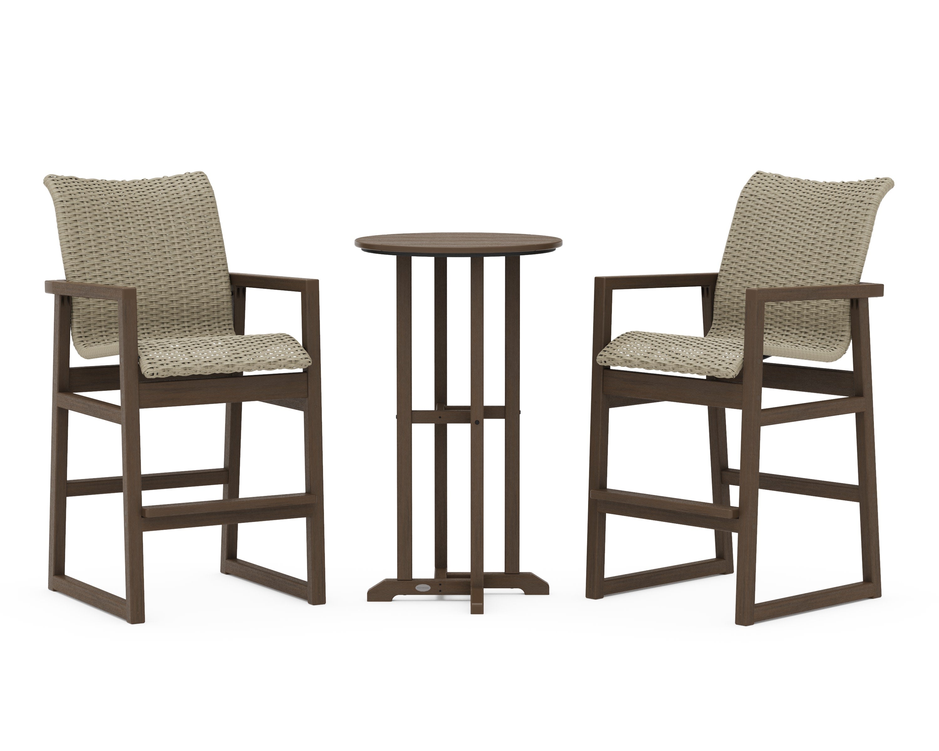 EDGE Woven 3-Piece Farmhouse Bar Set in Kona / Dune Grass