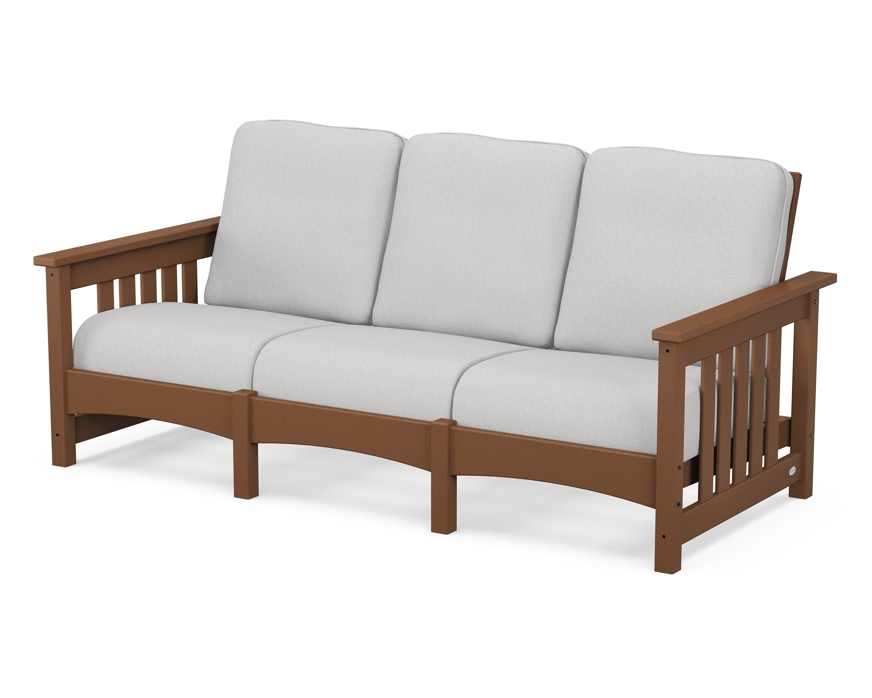Club Mission Sofa in Teak / Diamond in the Rough