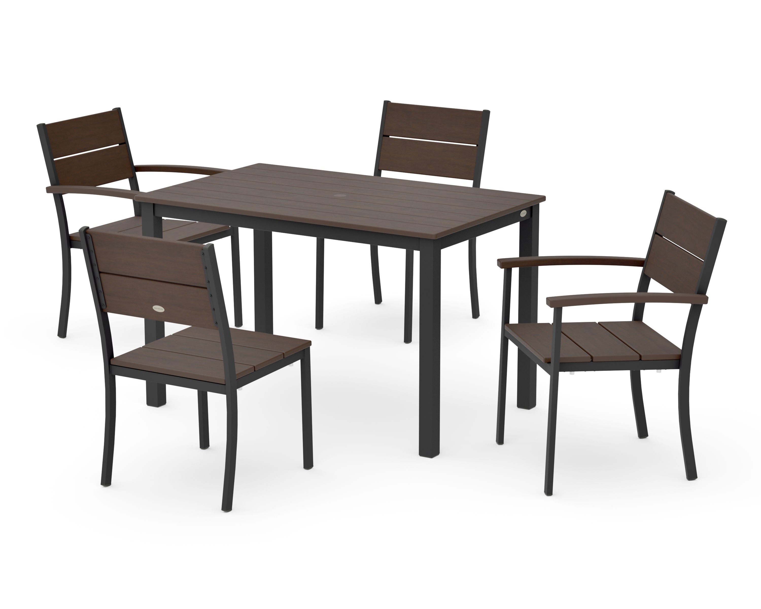 Main Street 5-Piece Dining Set in Black / Kona
