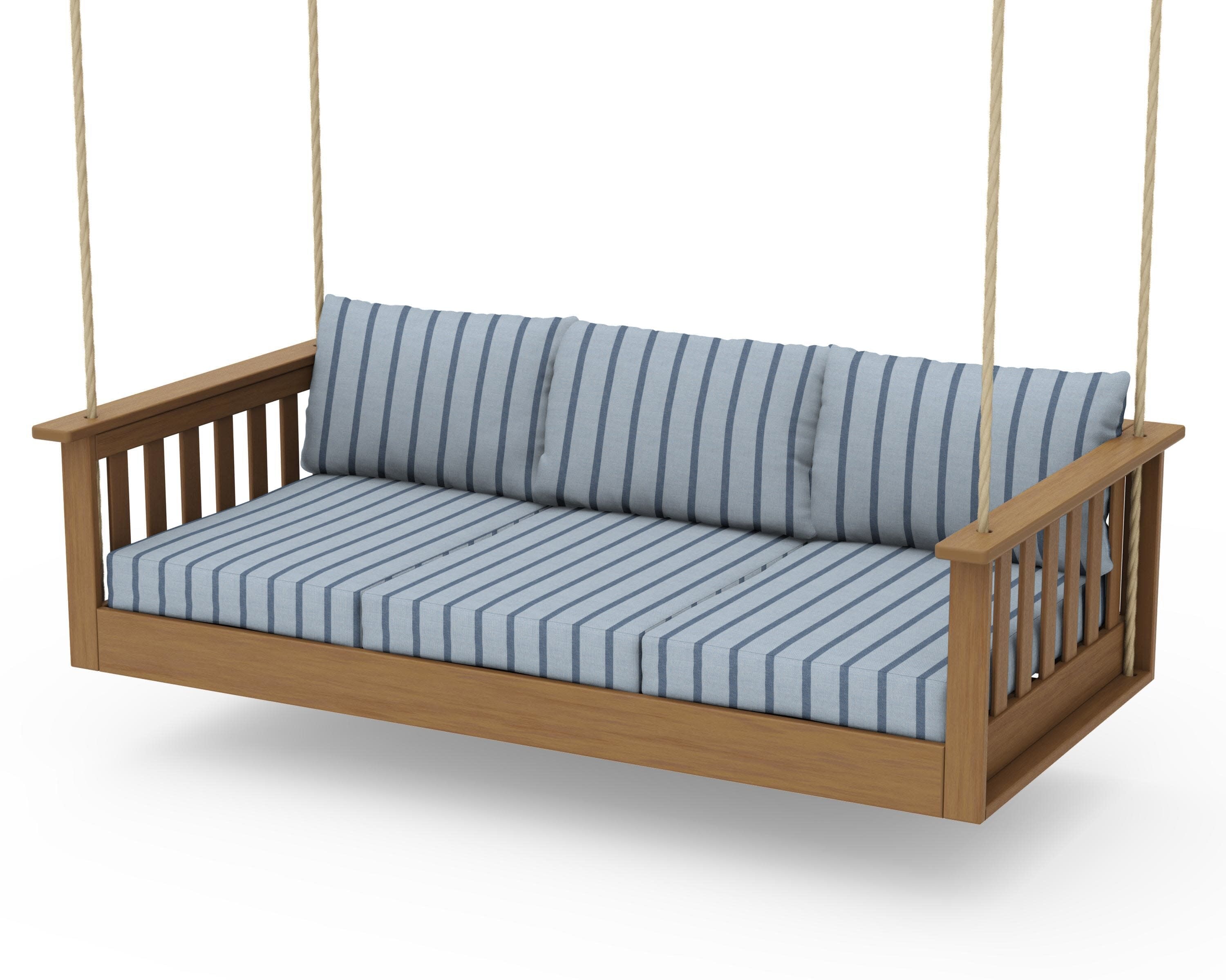 Vineyard Daybed Swing in Natural / Unwind Sky