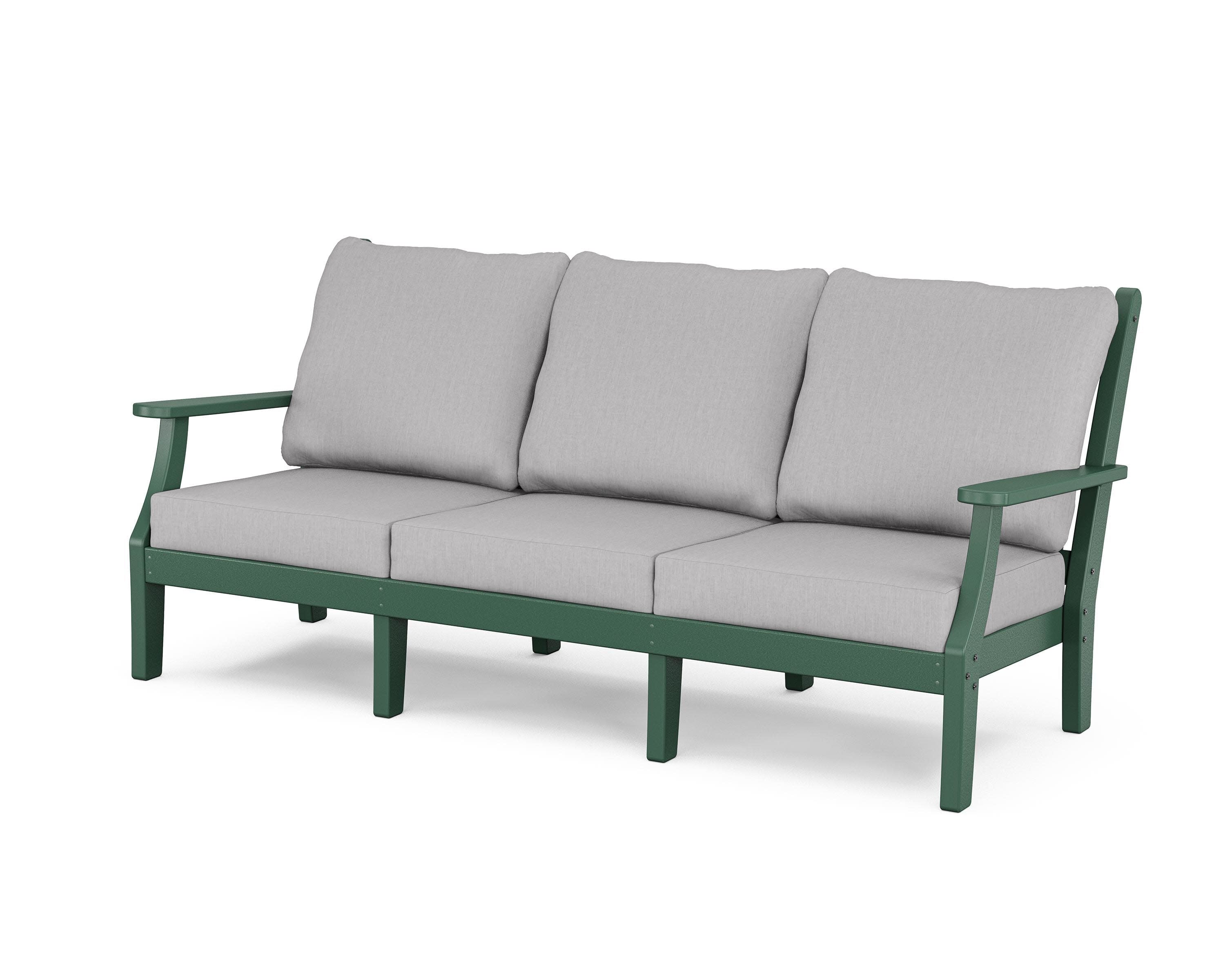 Wovendale Deep Seating Sofa in Green / Granite