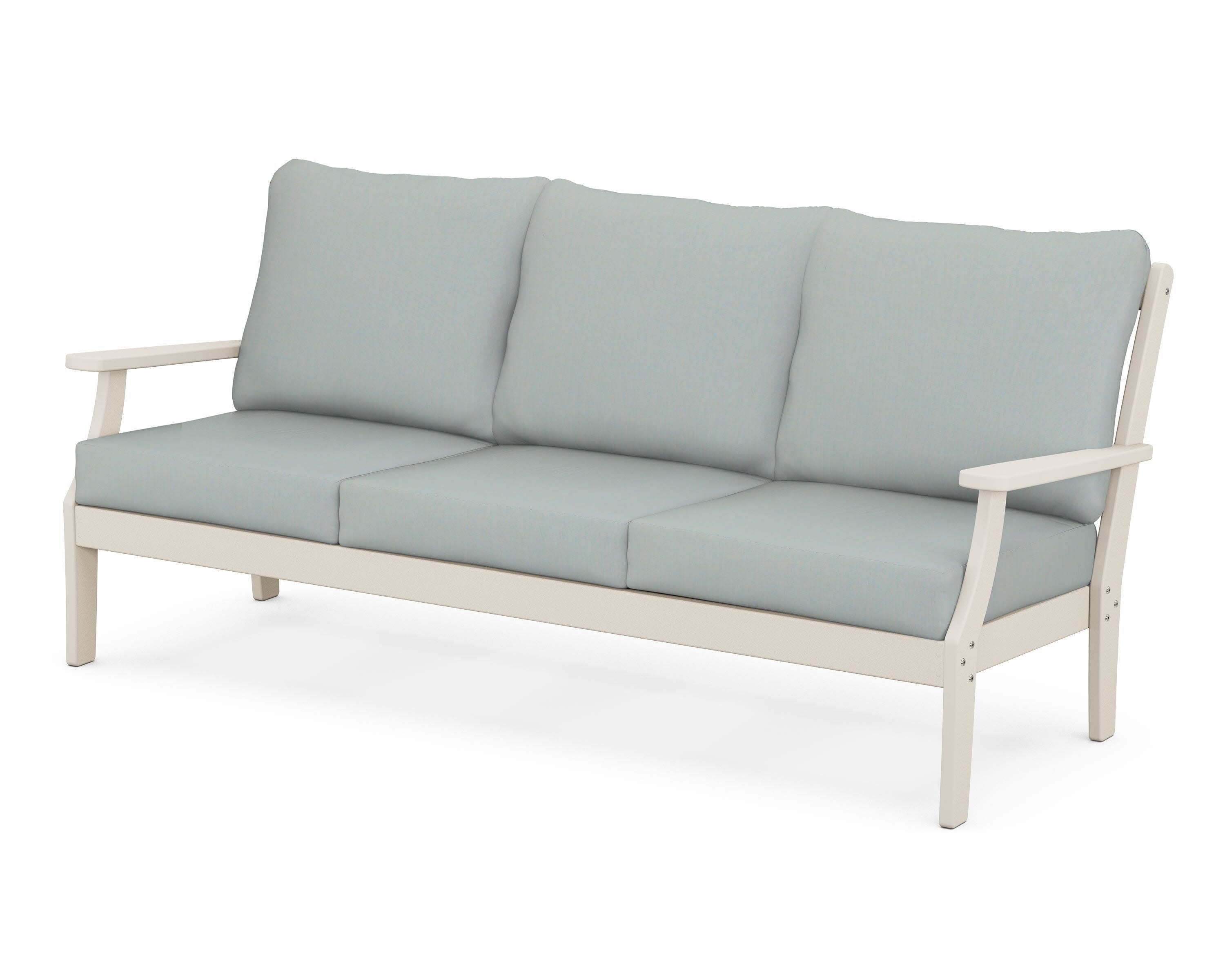 Braxton Deep Seating Sofa in Sand / Spa