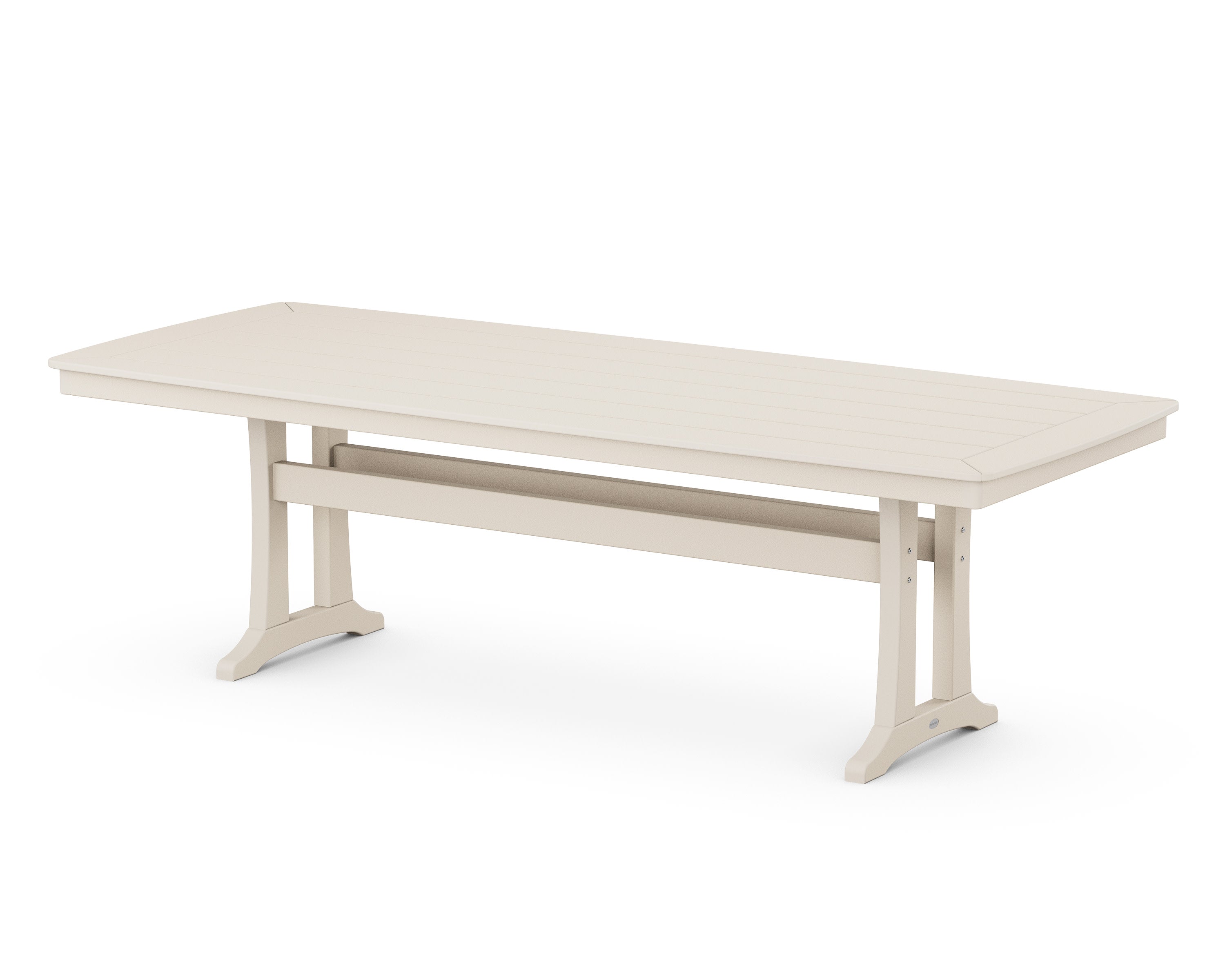 Nautical Trestle 39" x 97" Dining Table in Sand