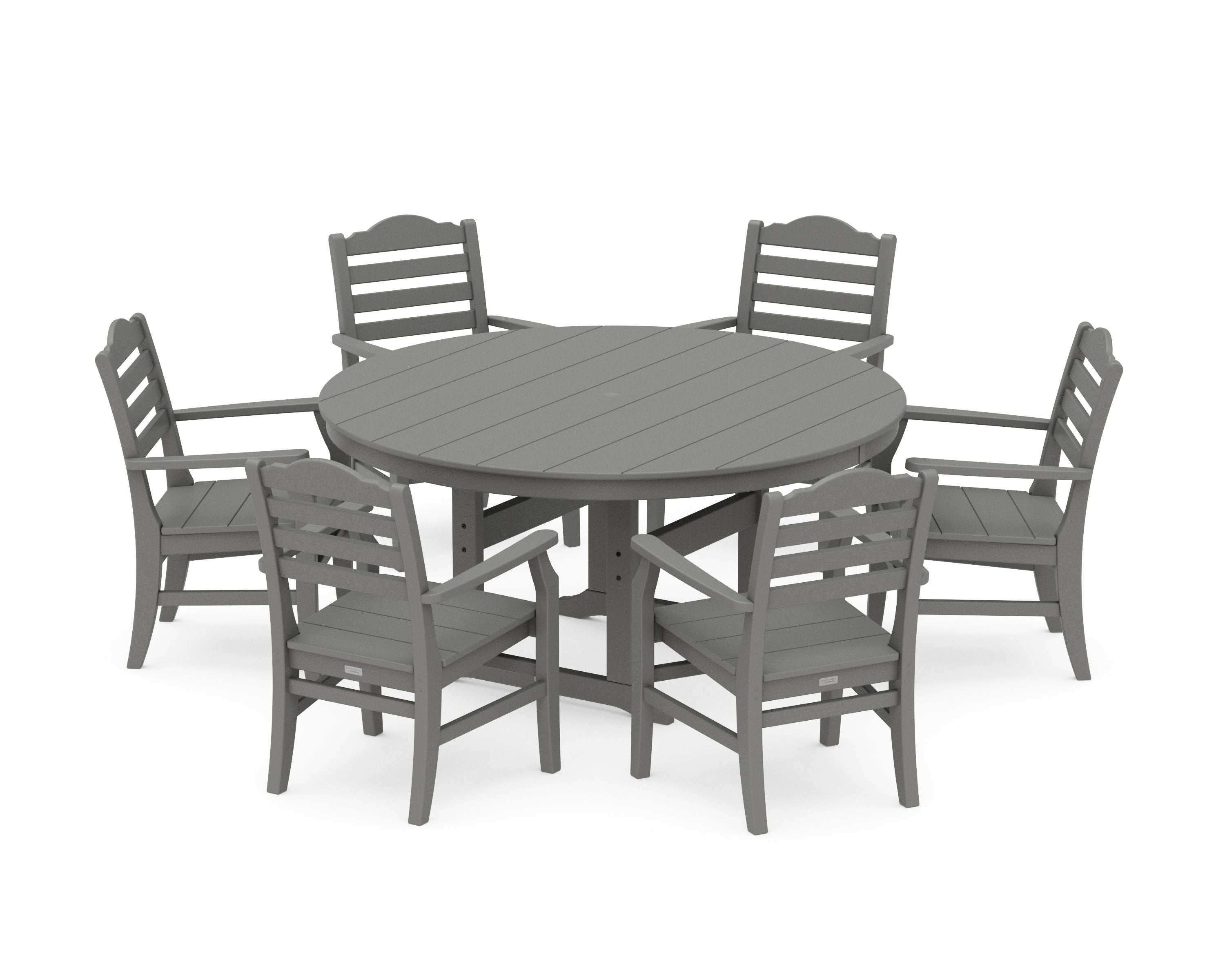 Savannah 7-Piece Arm Chair Round Farmhouse Dining Set