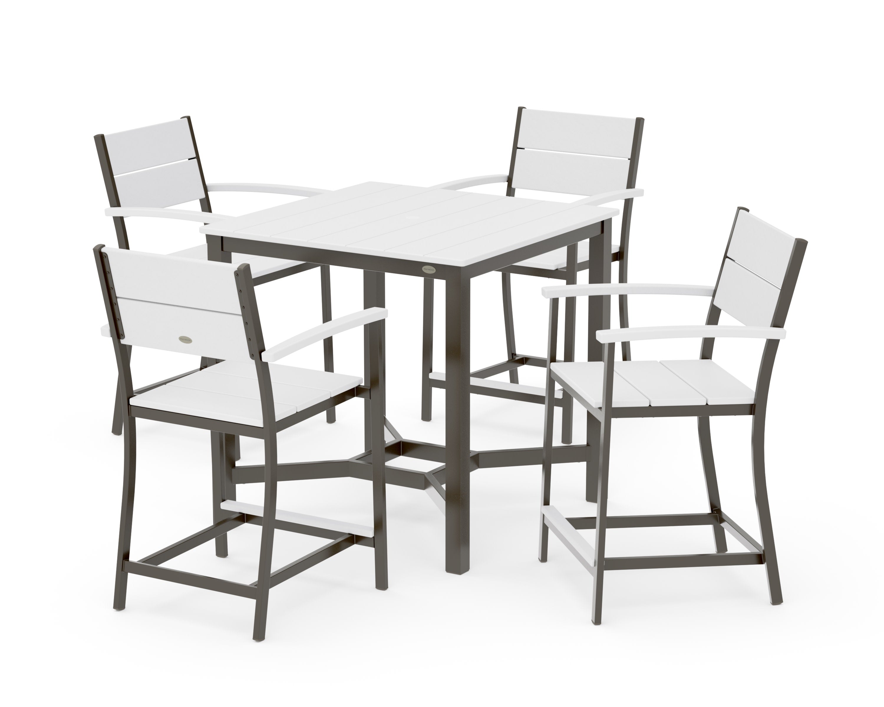 Main Street 5-Piece Counter Set in Bronze / White