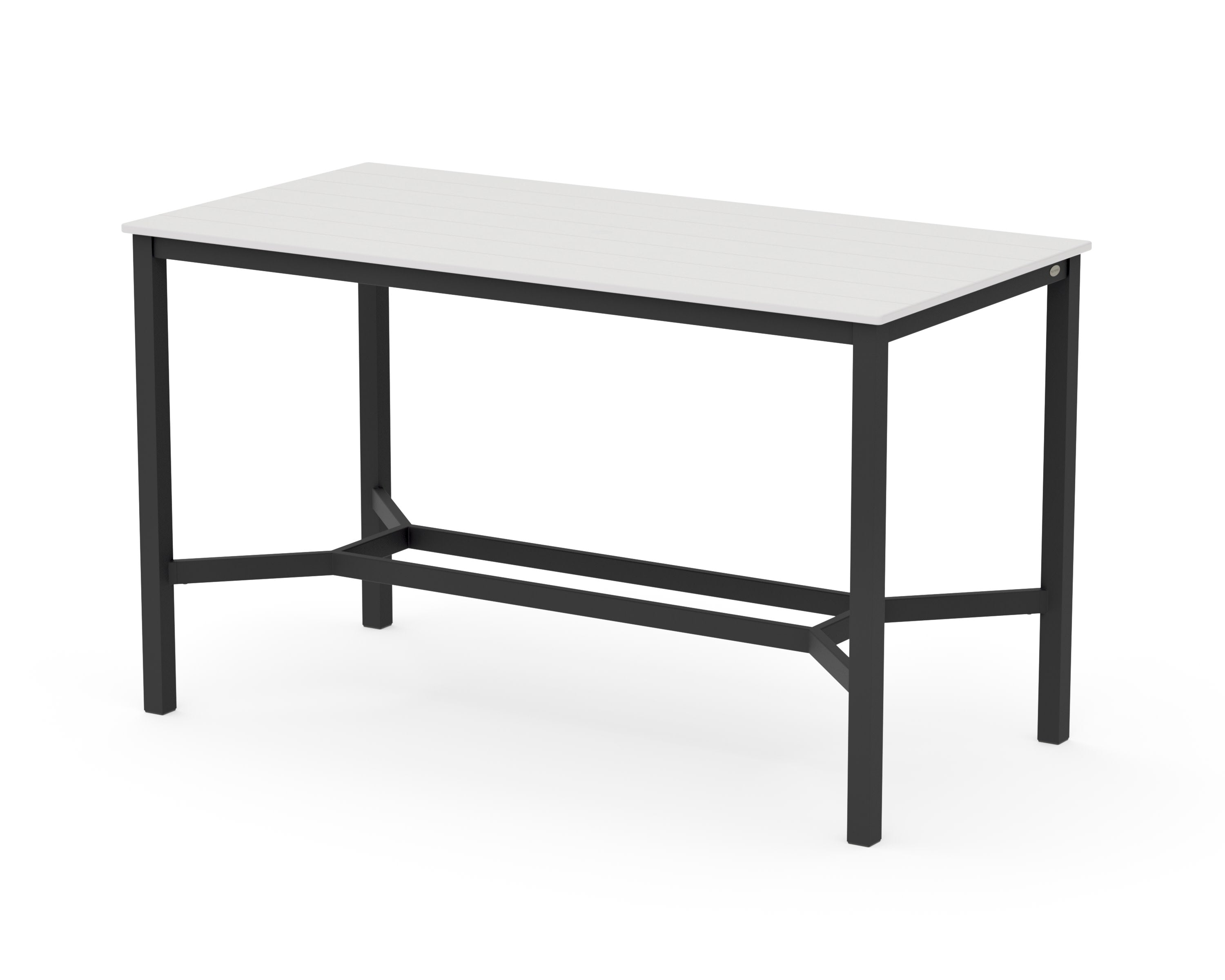 Main Street 36 x 72 Bar Table in Black / Vintage White