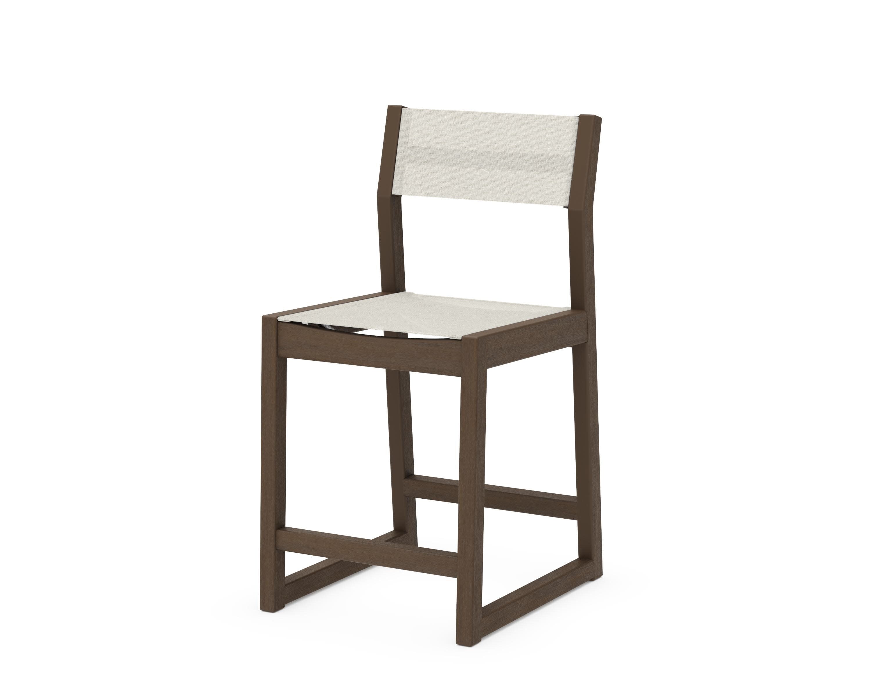 EDGE Sling Counter Side Chair in Kona / Parchment Sling
