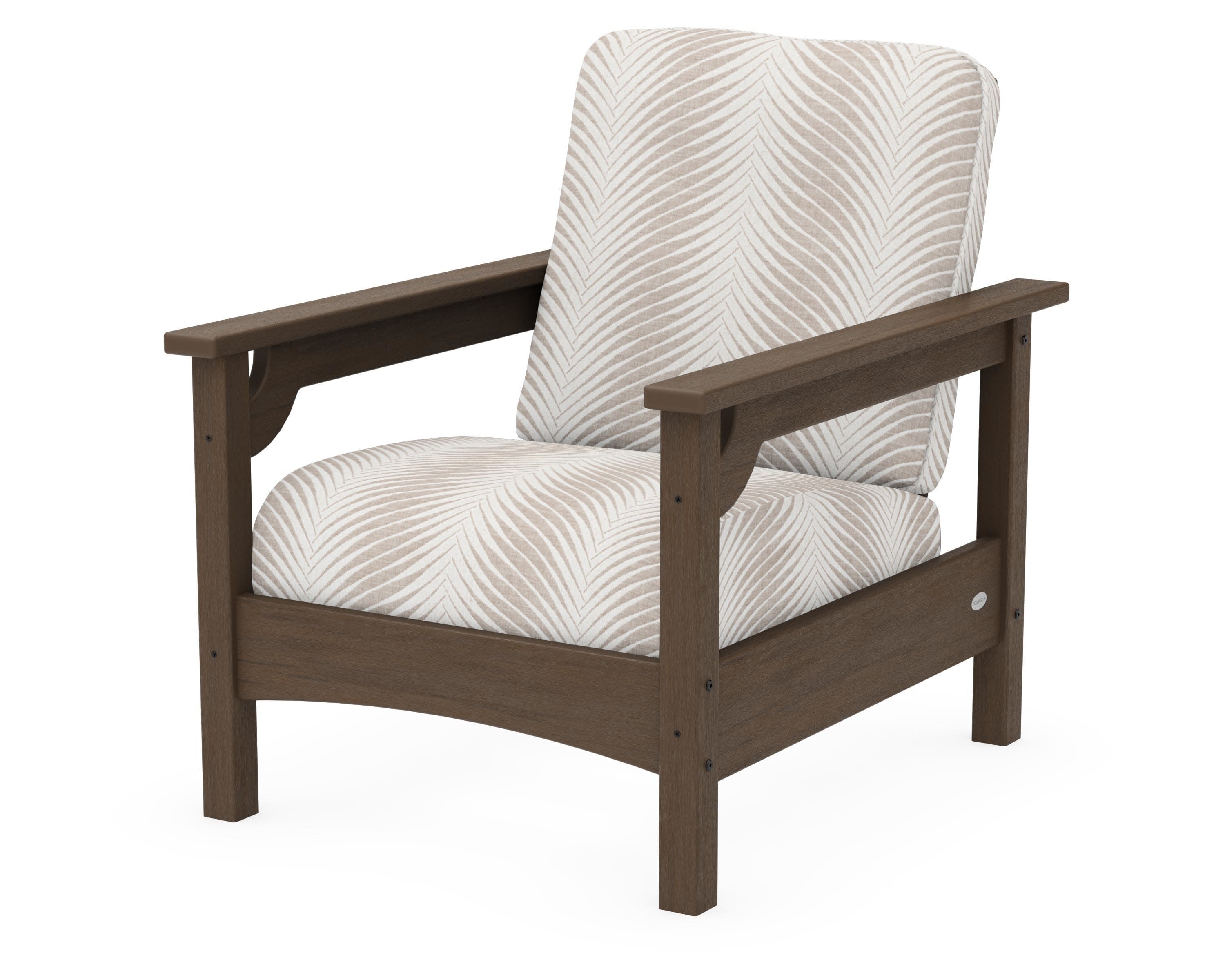 Club Chair in Kona / Clock Out Cloud