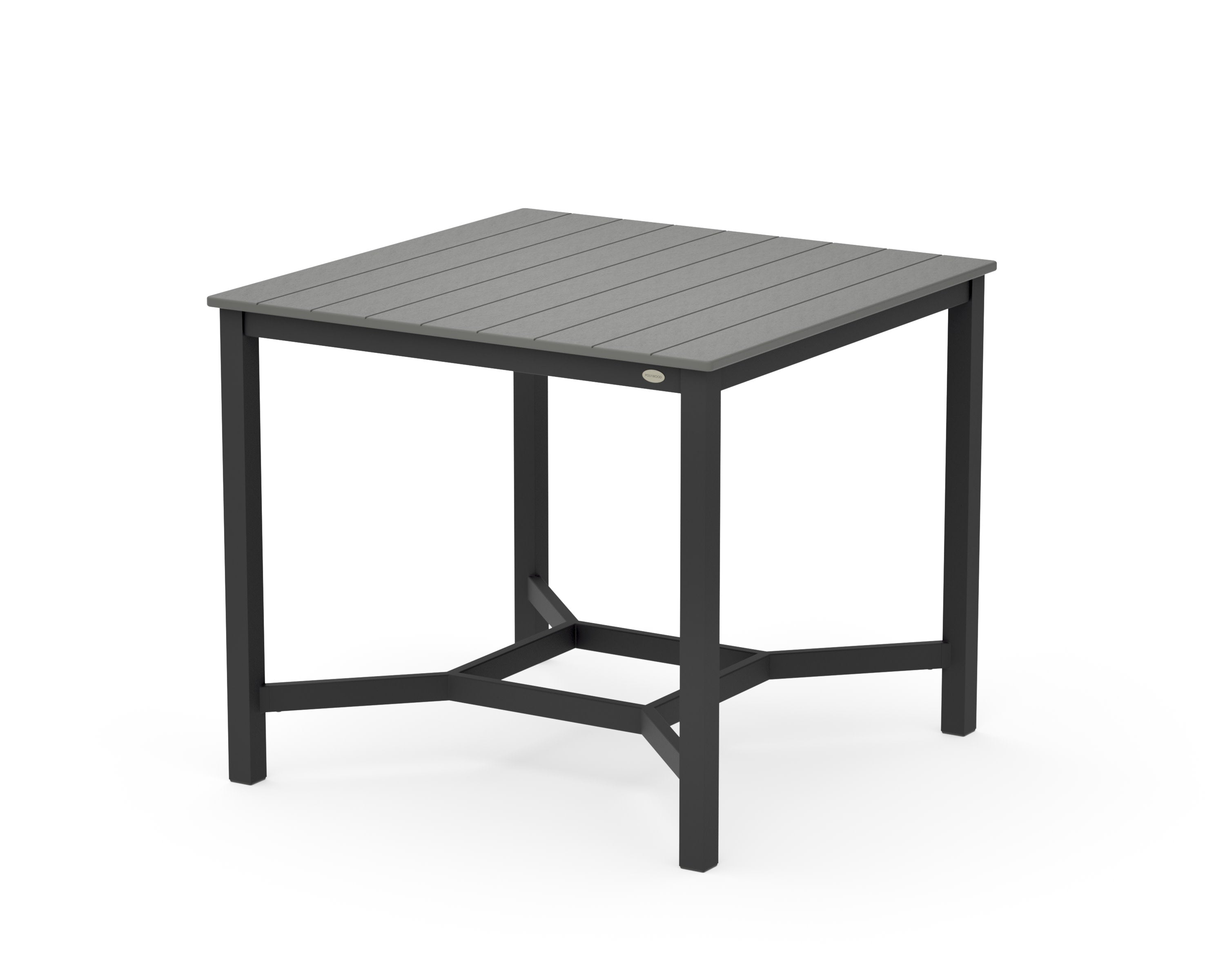 Main Street 42 x 42 Counter Table in Black / Slate Grey