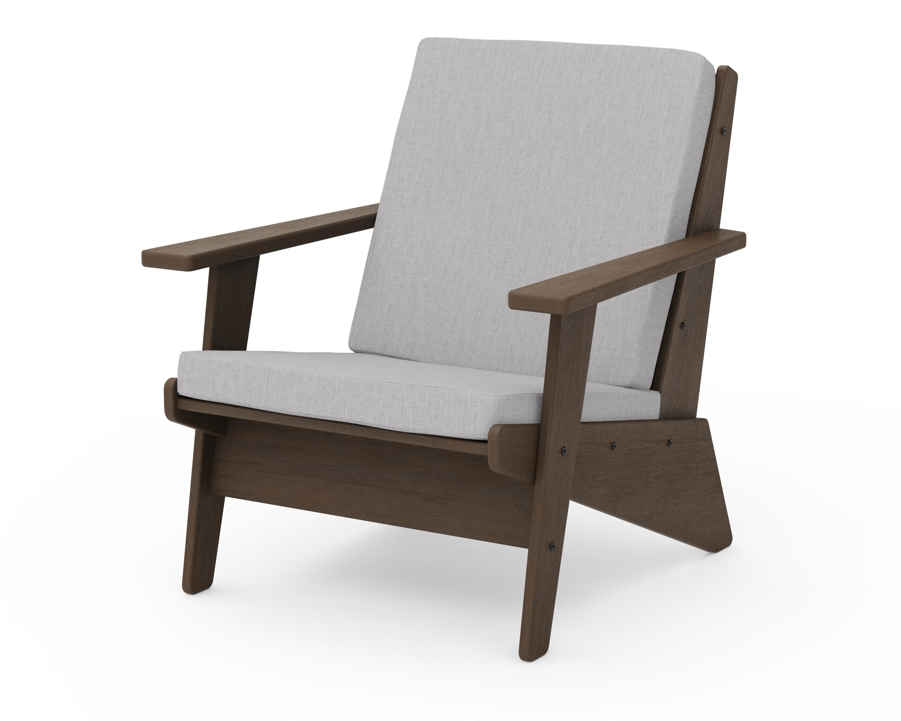 Riviera Modern Lounge Chair in Kona / Granite