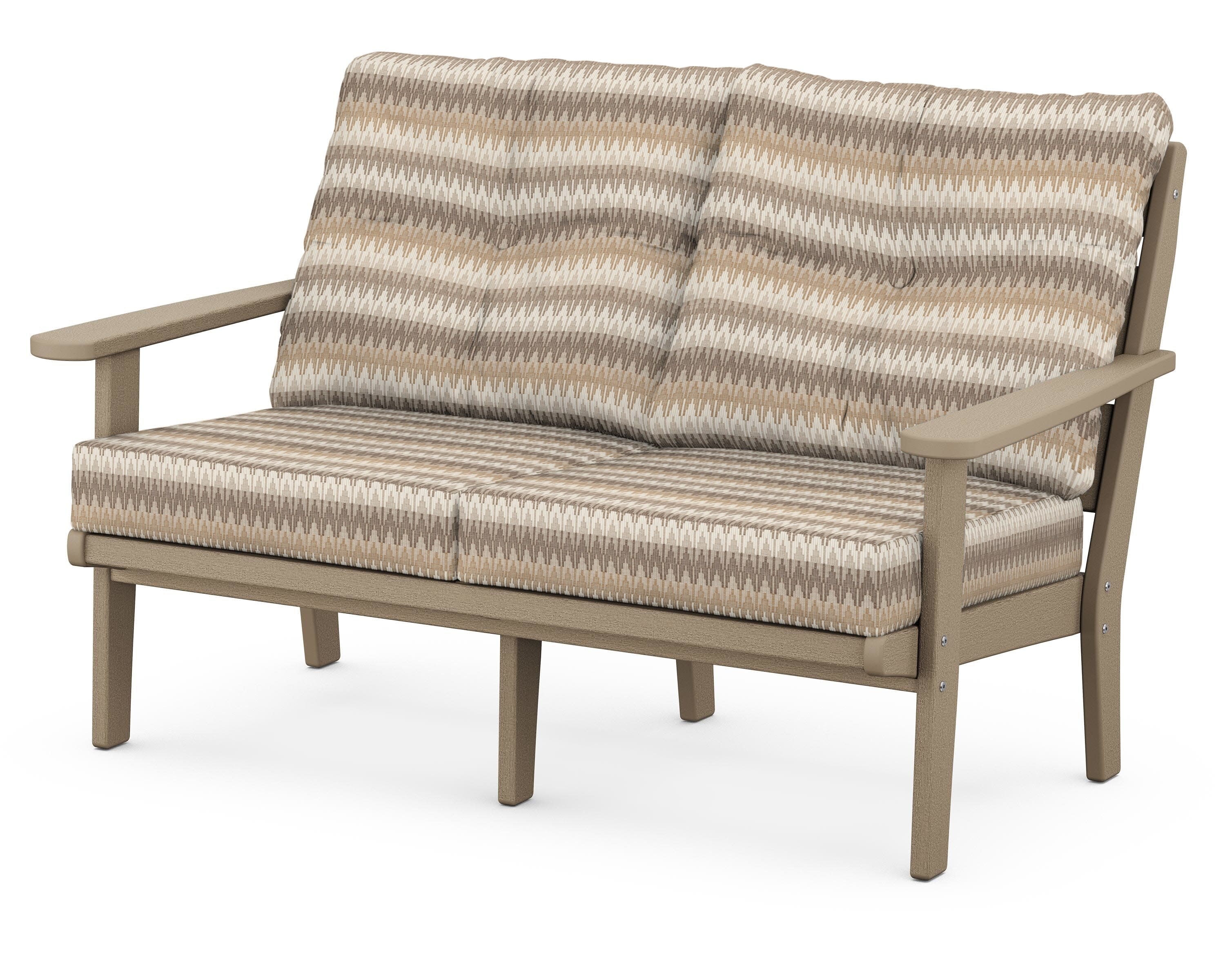 Lakeside Deep Seating Loveseat in Vintage Sahara / Valley Dune