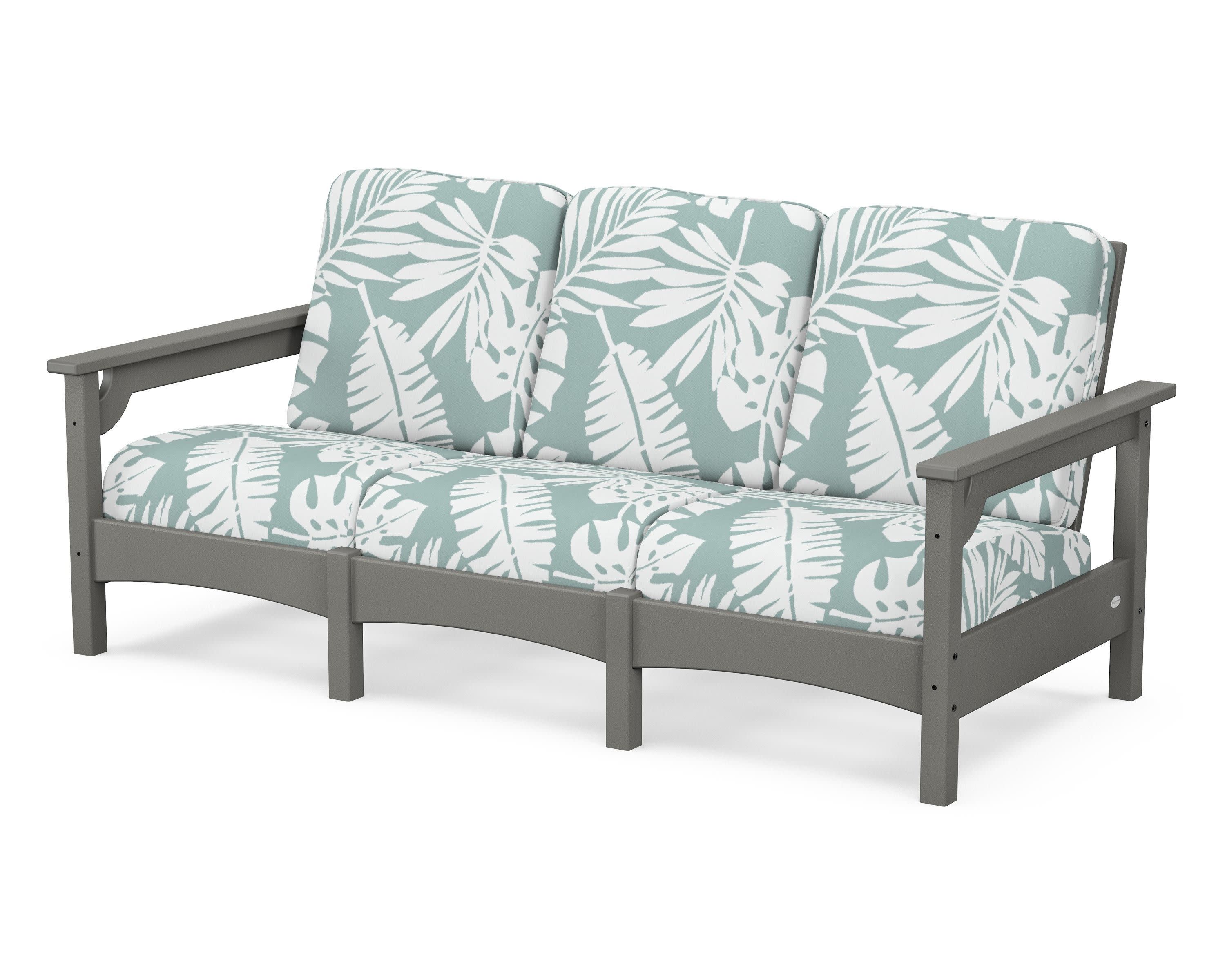 Club Sofa in Slate Grey / Leaf Glacier Spa