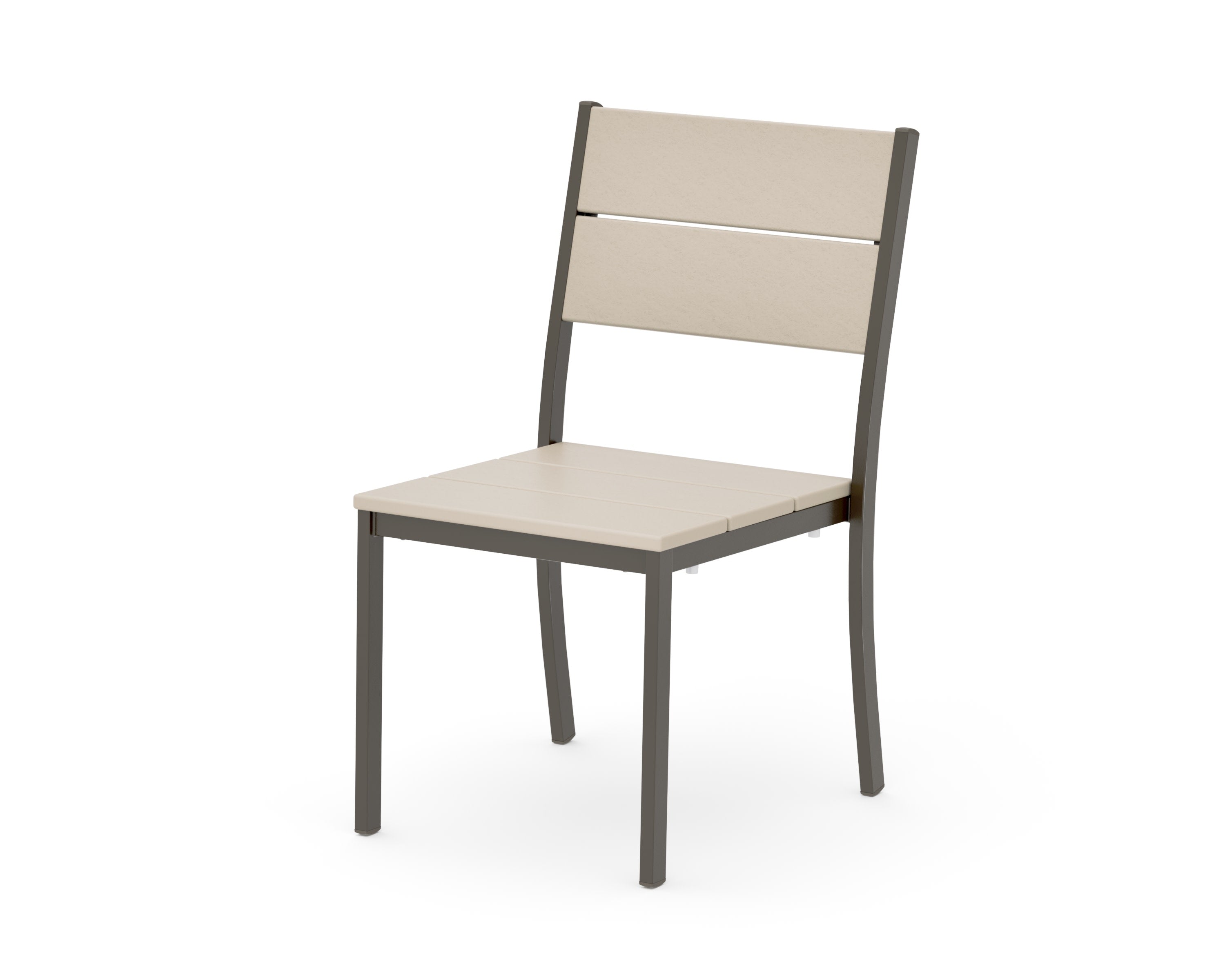 Main Street Stacking Dining Side Chair in Bronze / Sand