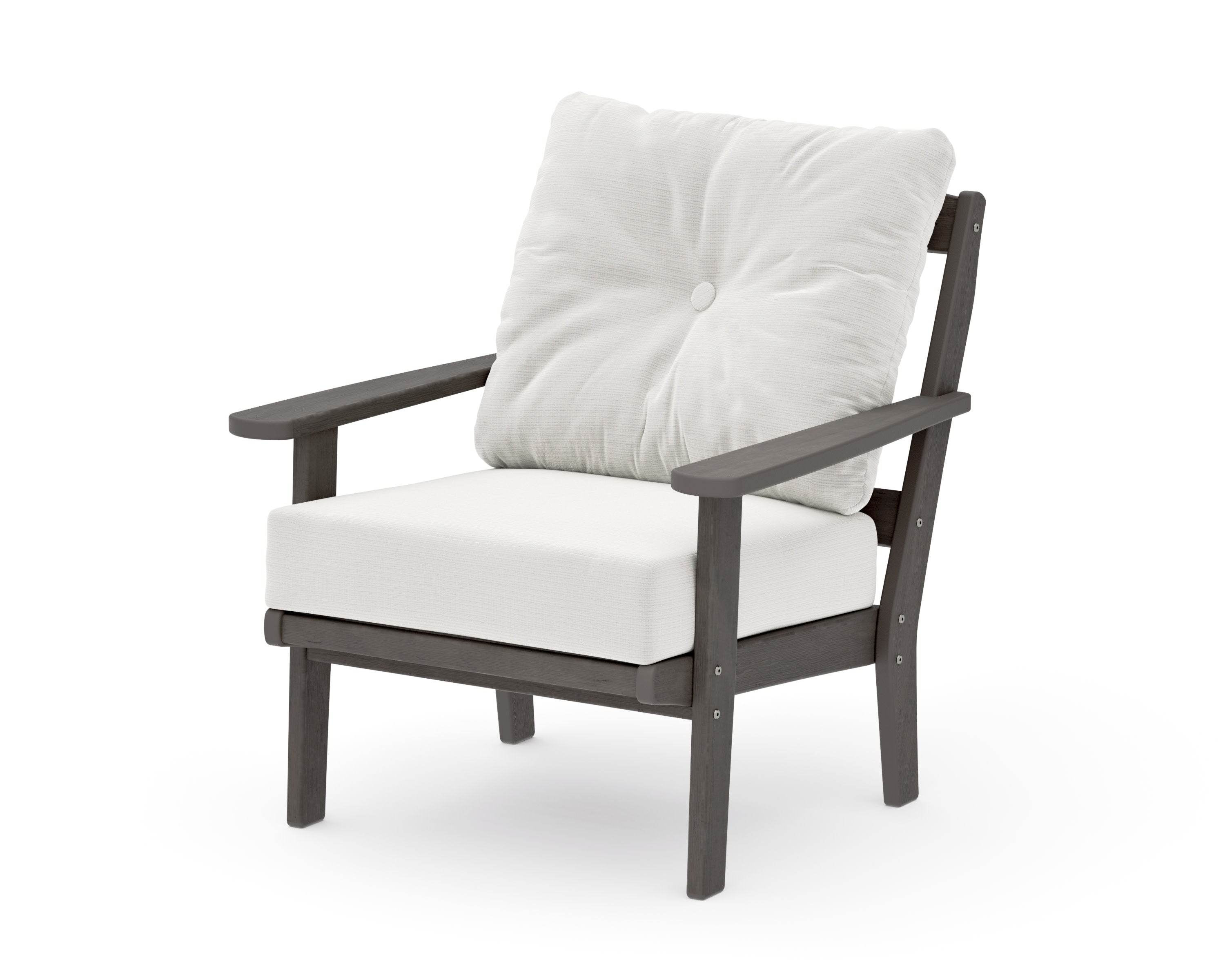 Mission Deep Seating Chair in Driftwood / Natural Linen