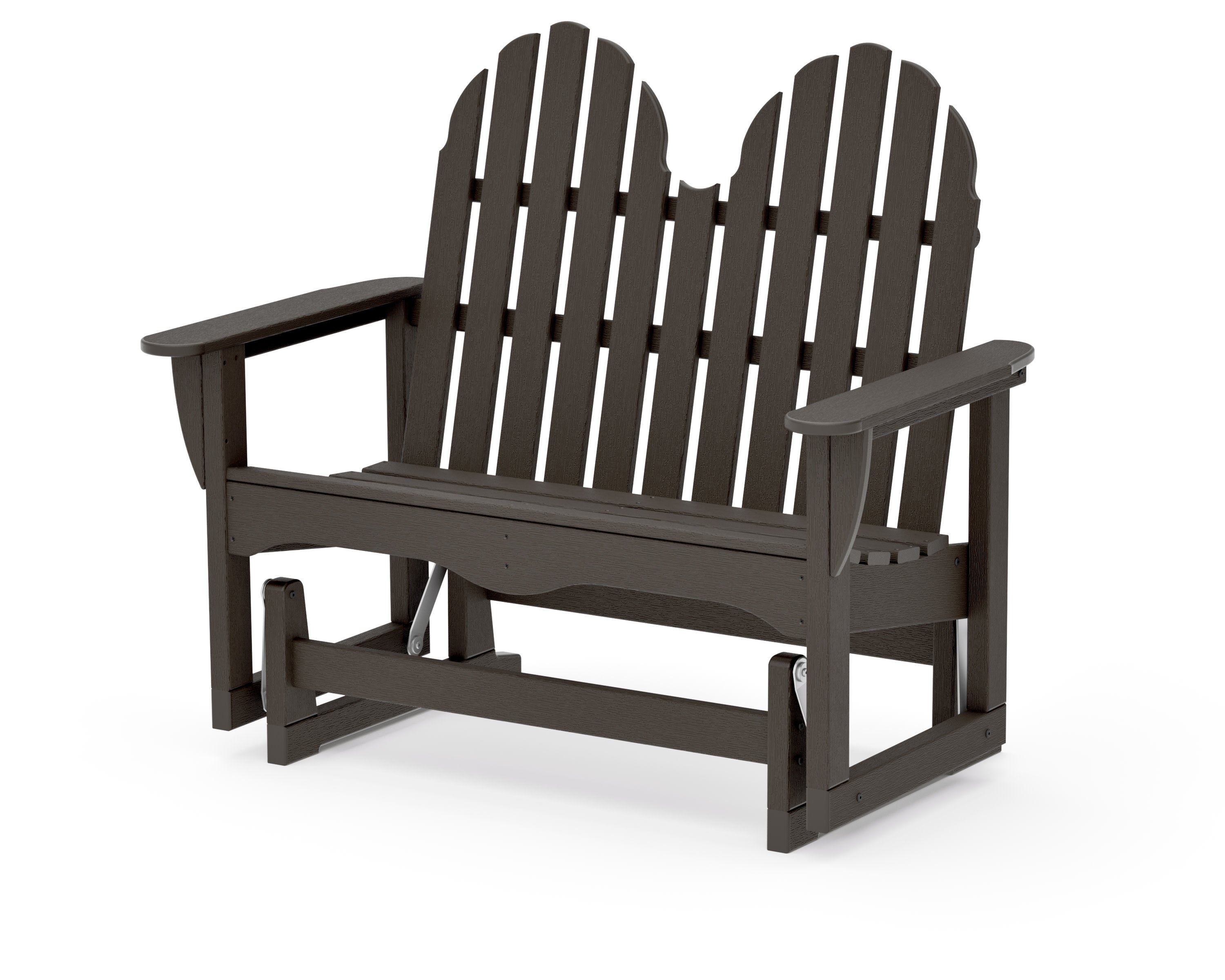 Classic Adirondack 48" Glider in Vintage Coffee