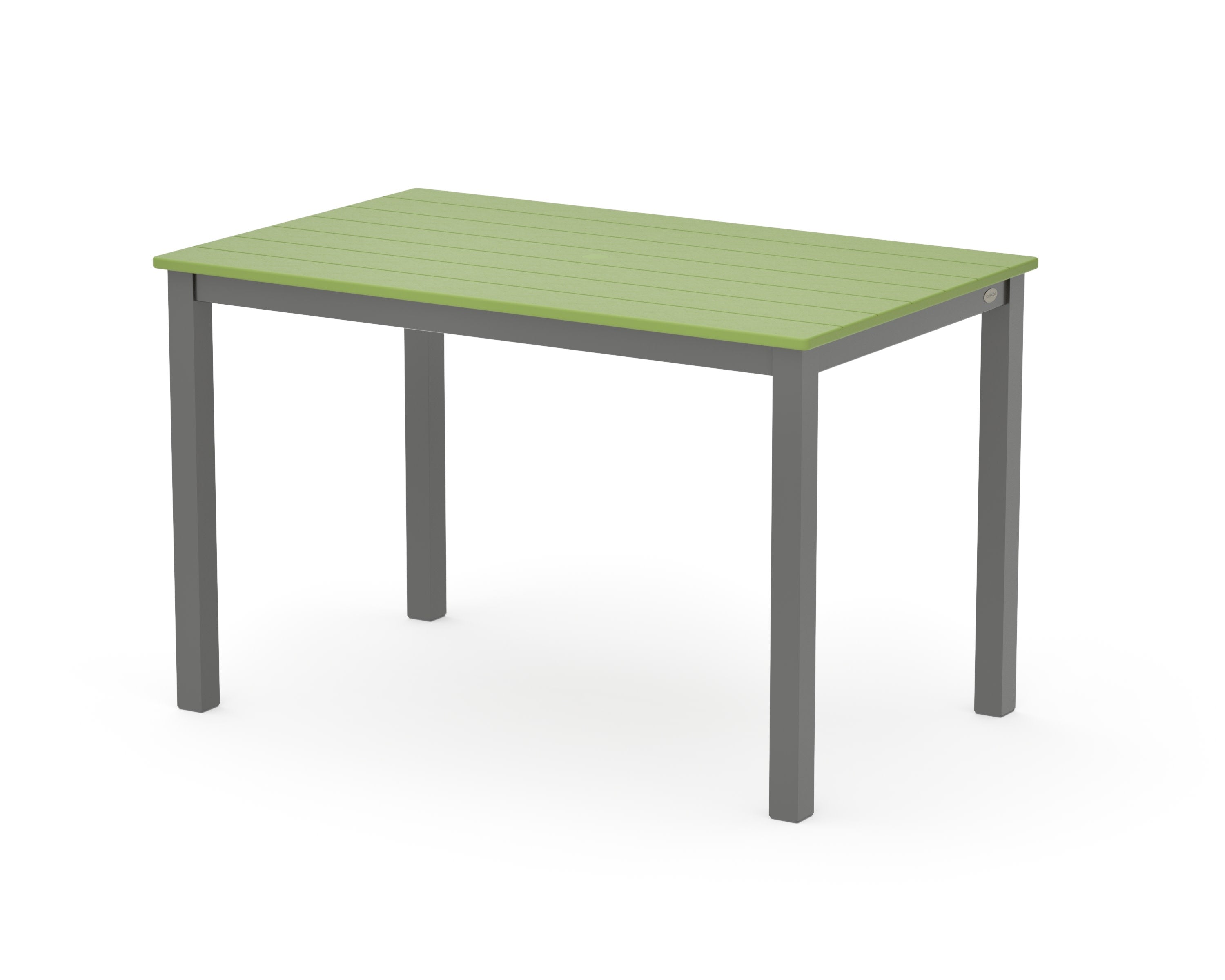 Main Street 30 x 48 Dining Table in Charcoal / Lime