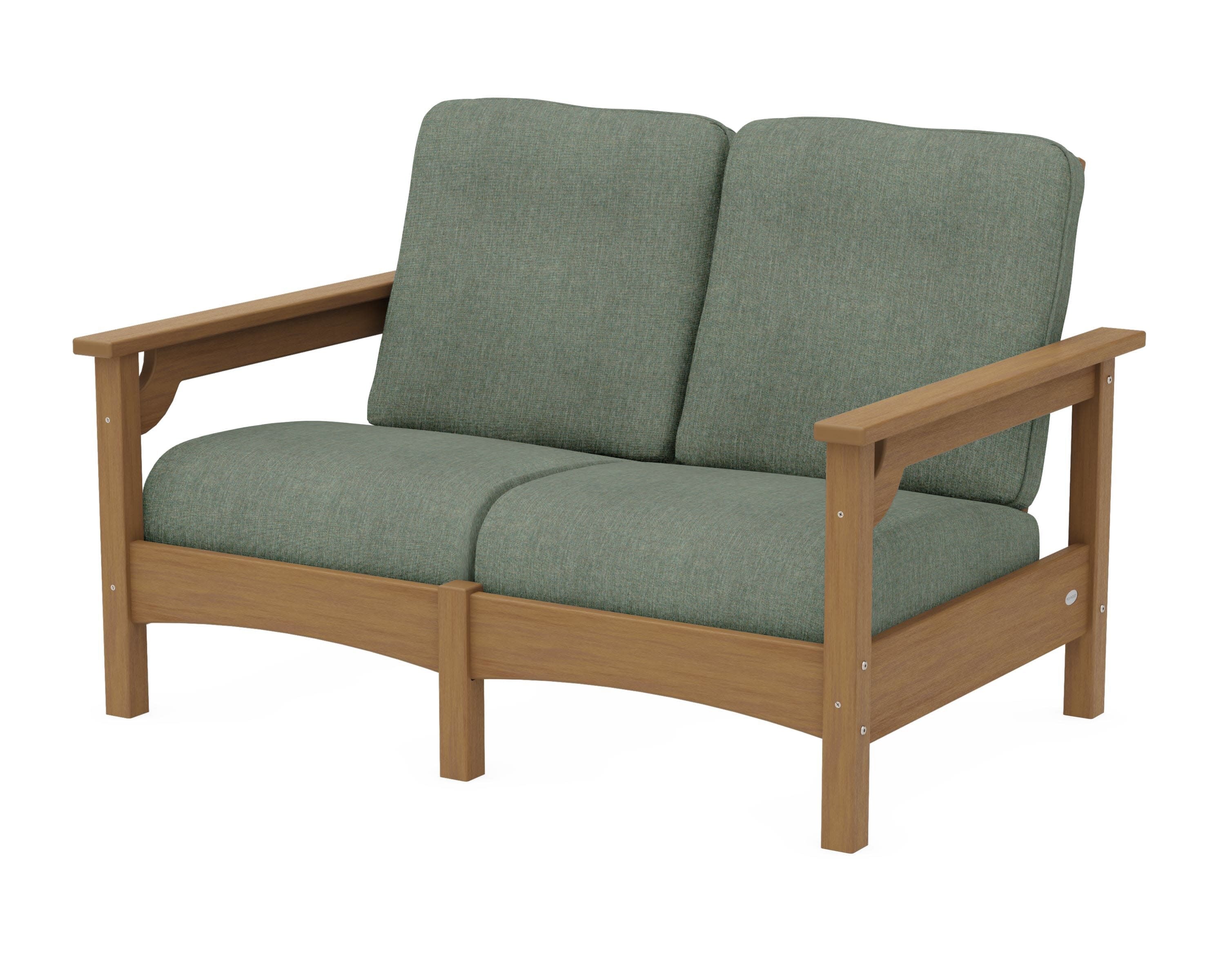 Club Loveseat in Natural / Cast Sage