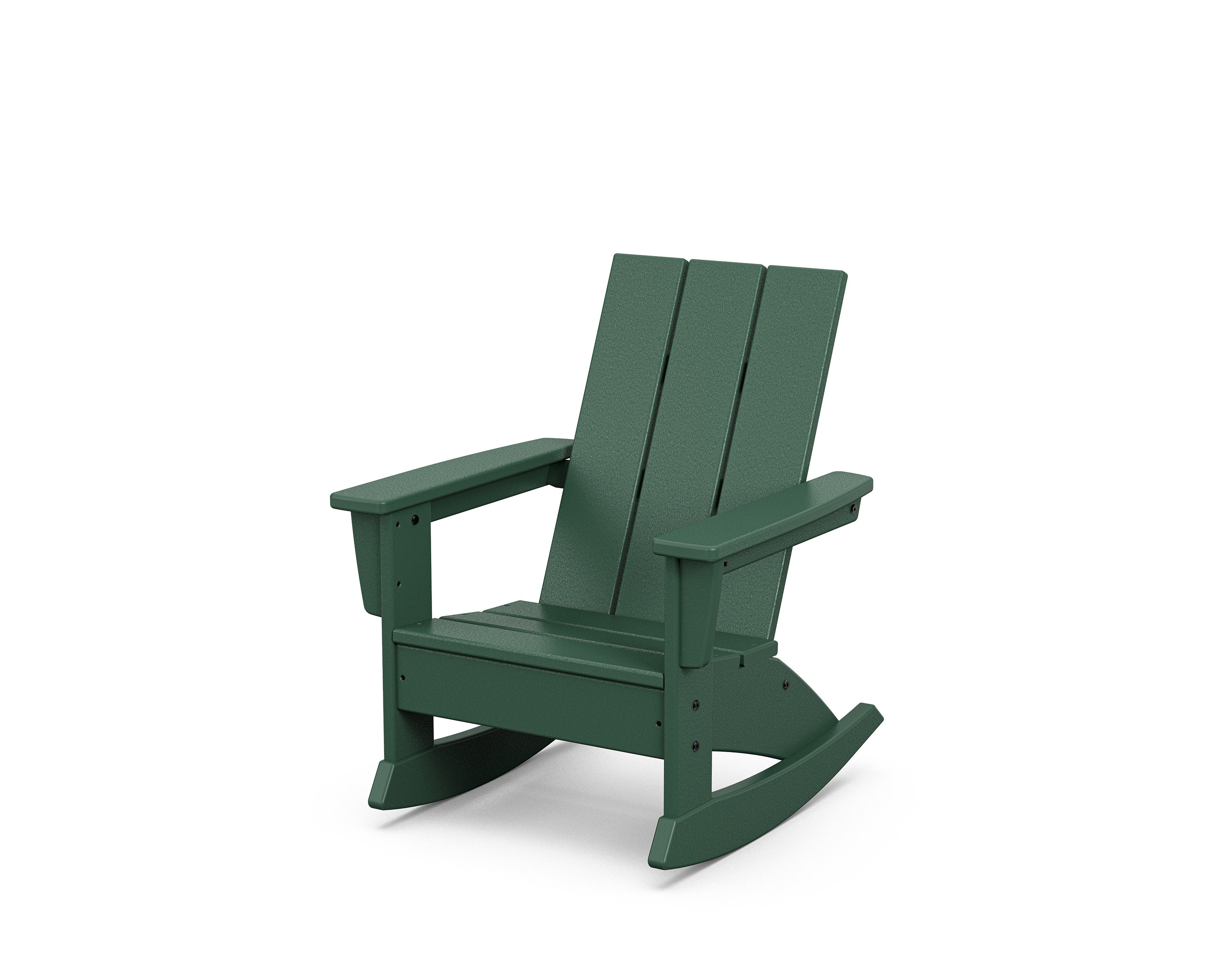 Kids Modern Adirondack Rocking Chair in Green