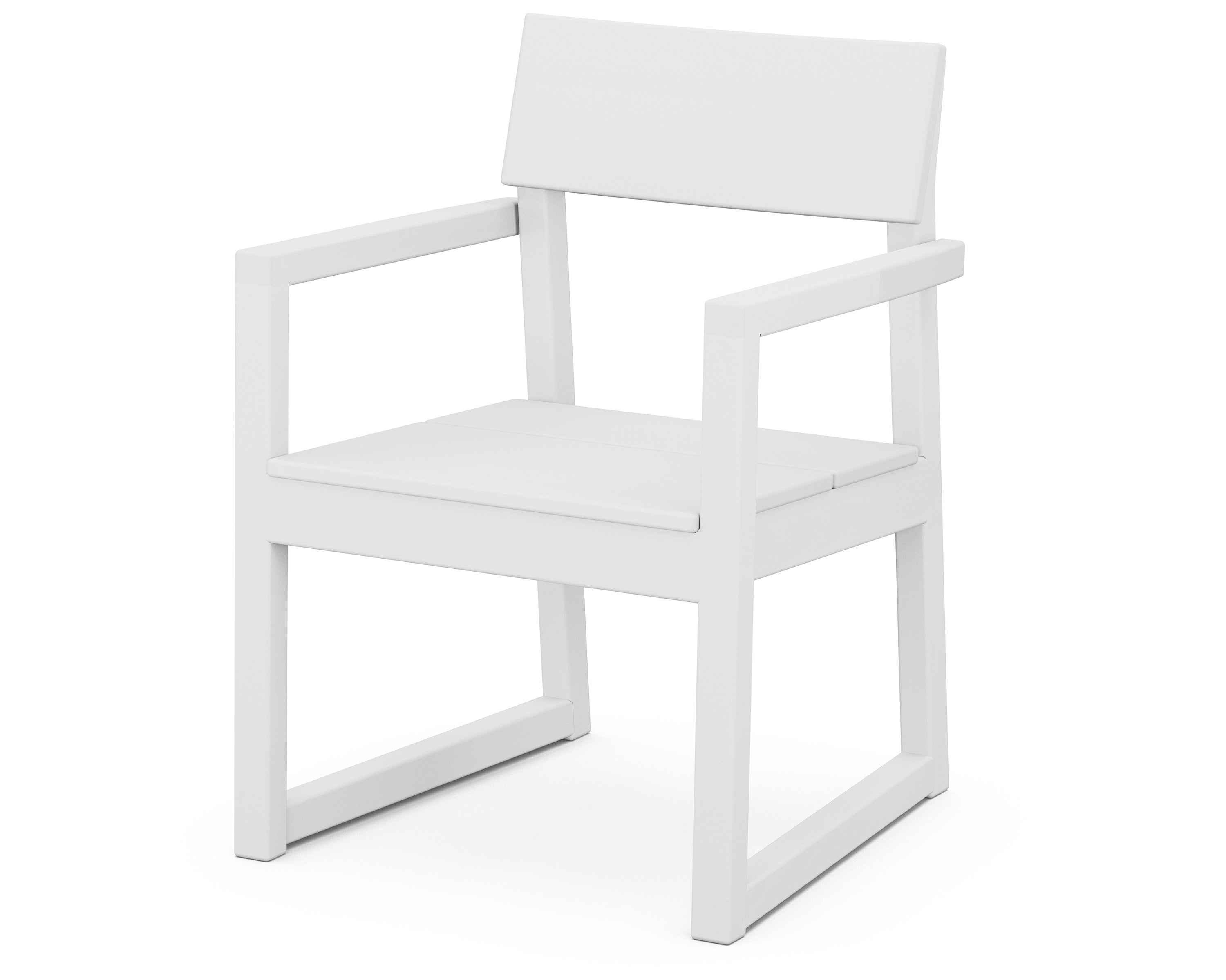EDGE Dining Arm Chair in White