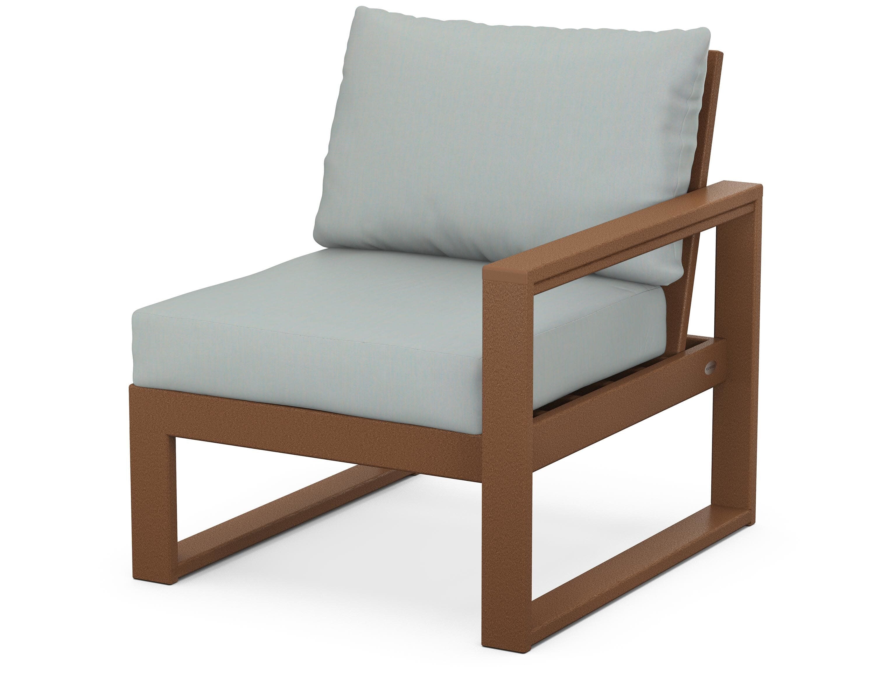 EDGE Modular Right Arm Chair in Teak / Spa