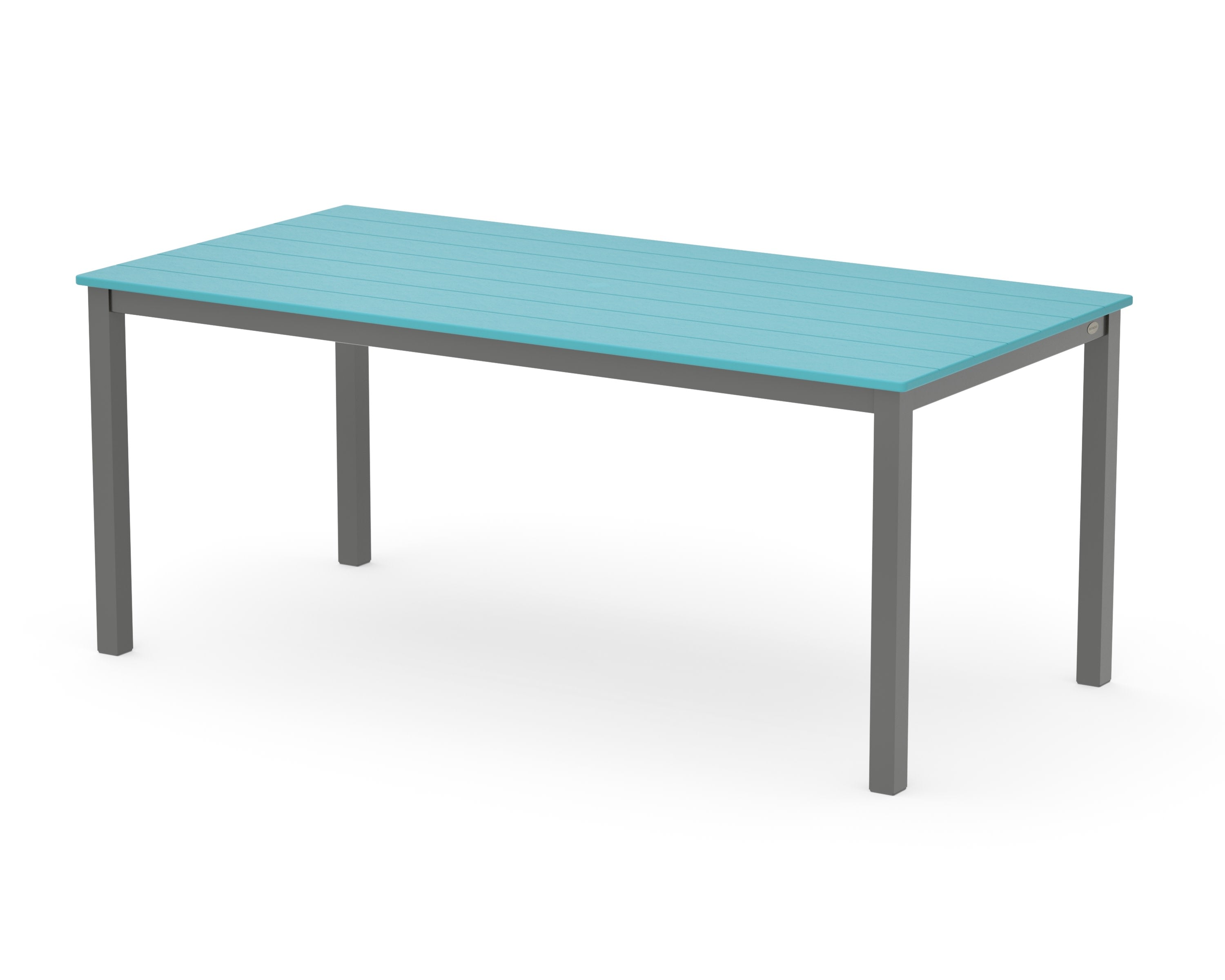 Main Street 36" x 72" Dining Table in Charcoal / Aruba