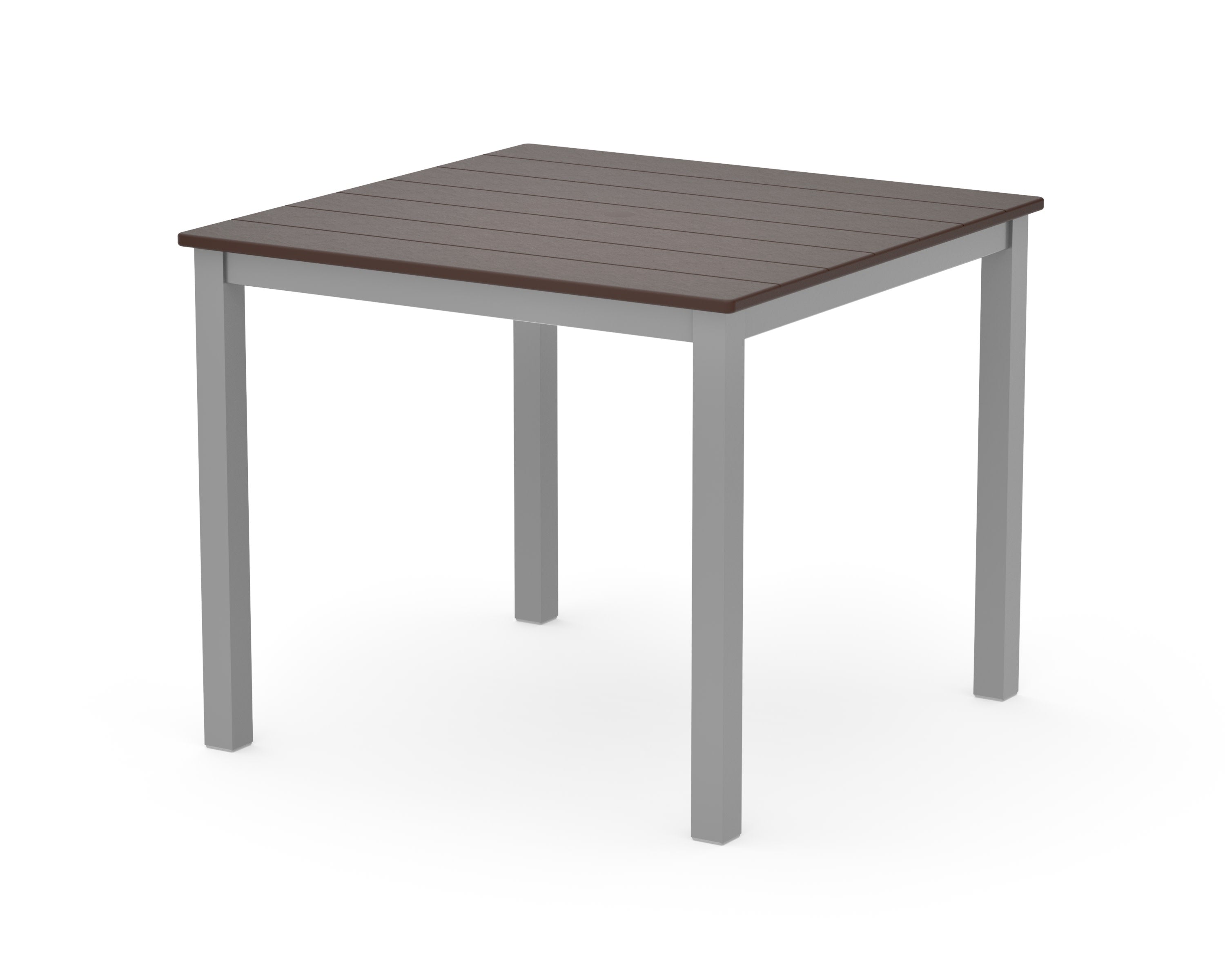 Main Street 36" x 36" Dining Table in Silver / Mahogany