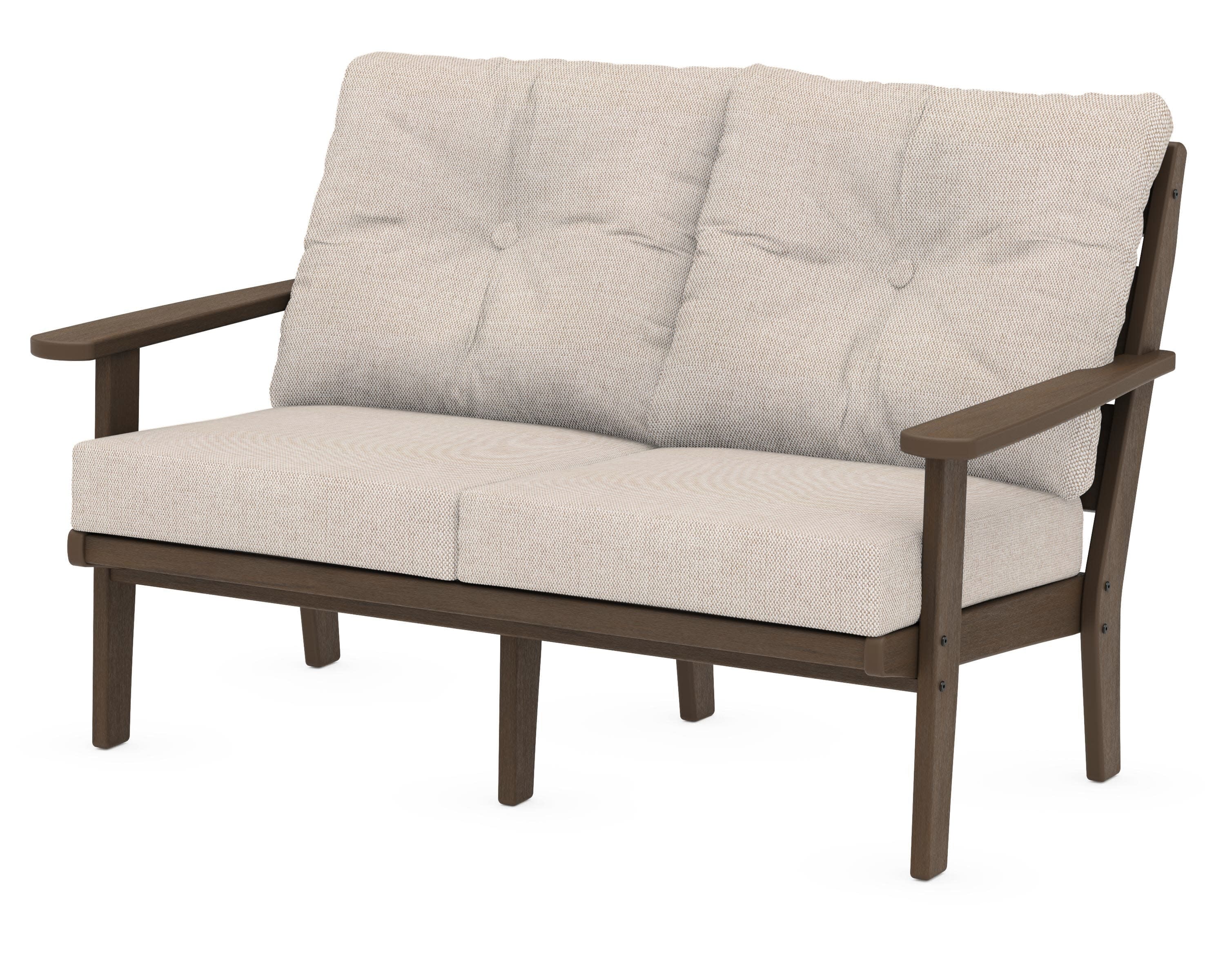 Lakeside Deep Seating Loveseat in Kona / Blend Linen