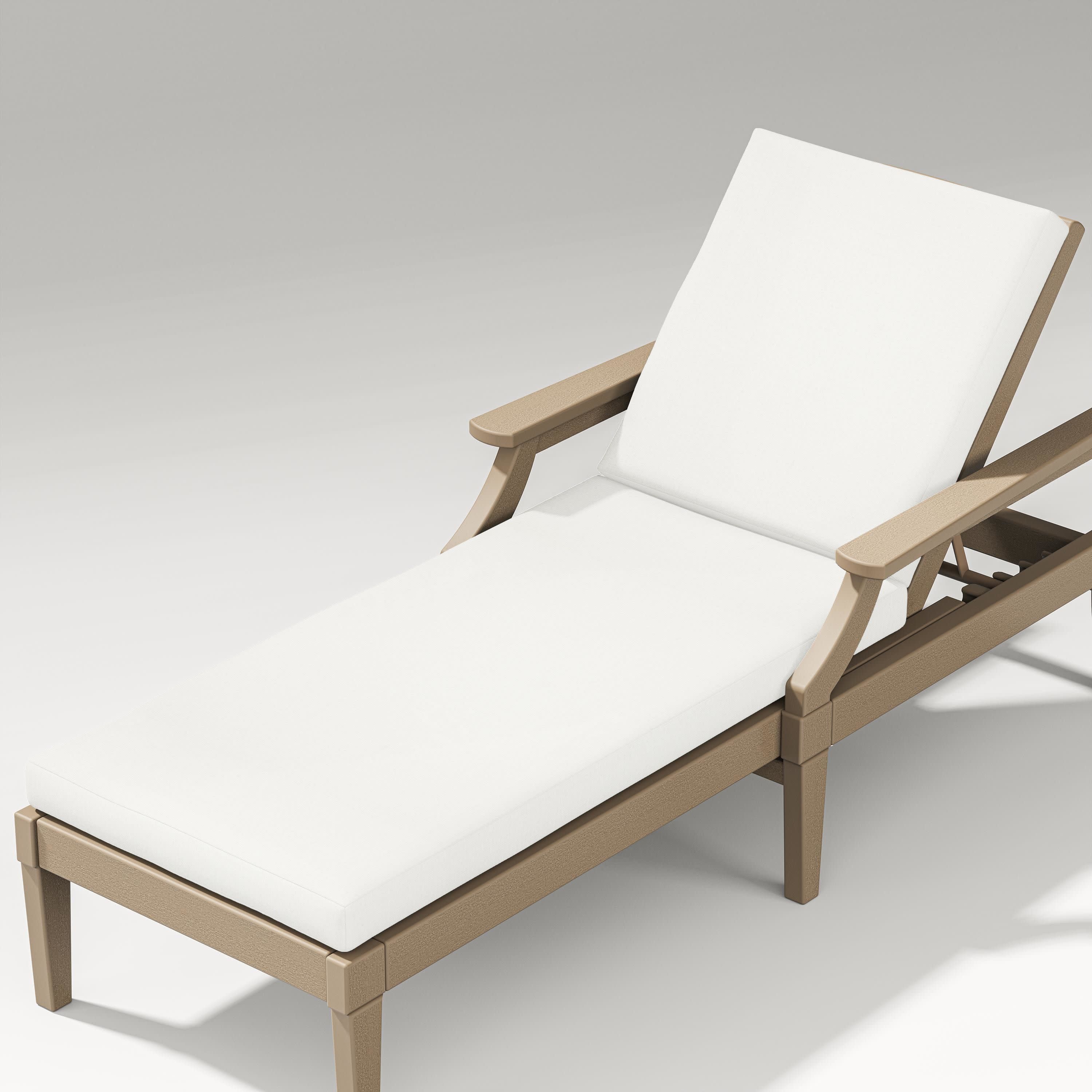 Estate Chaise Lounge Full Cushion in Natural Linen