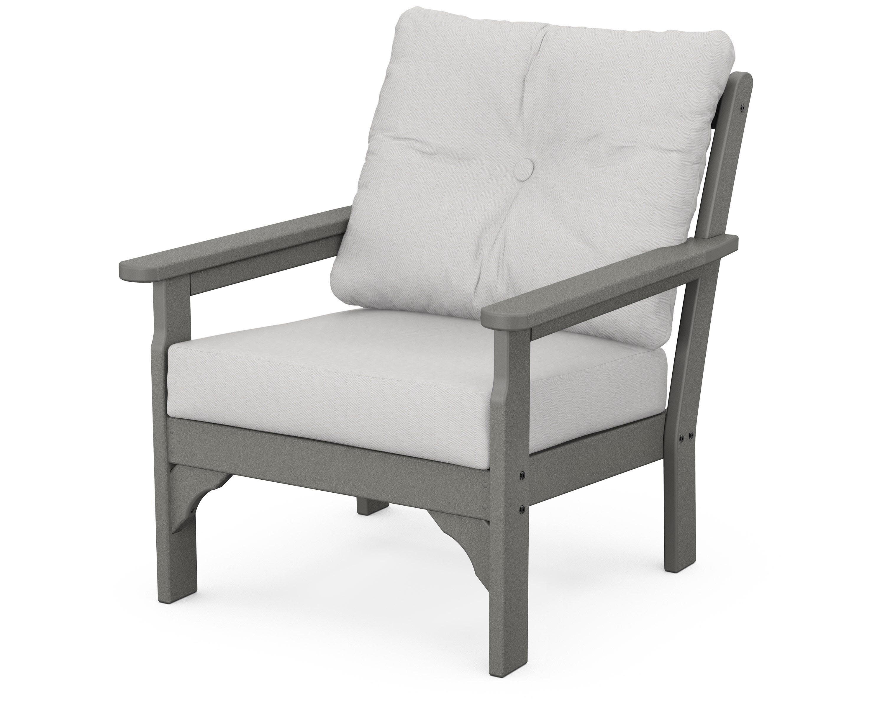 Vineyard Deep Seating Chair in Slate Grey / Diamond in the Rough