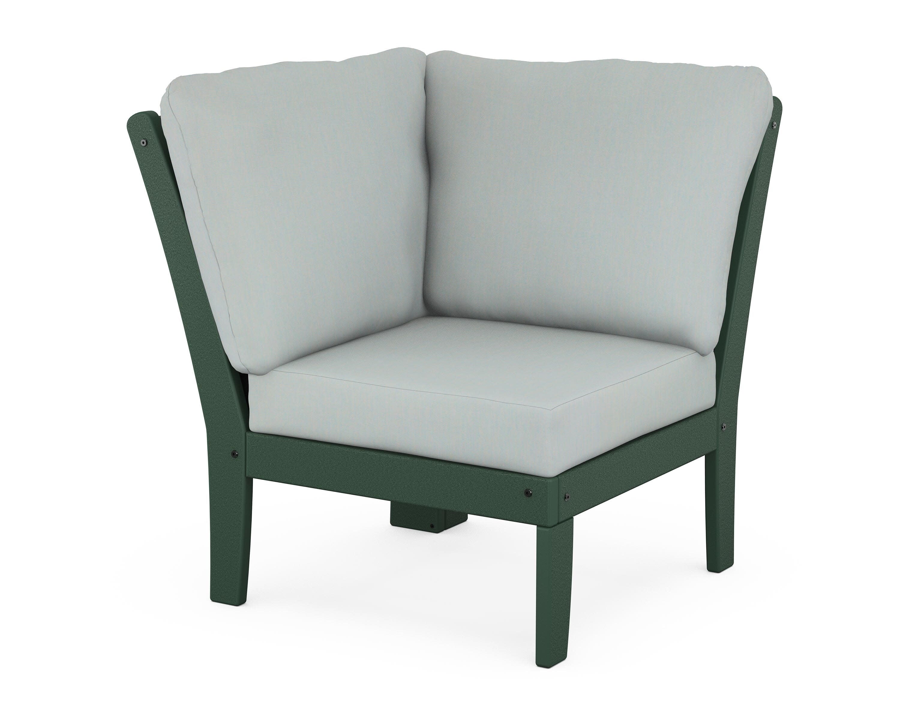 Braxton Modular Corner Chair in Green / Spa