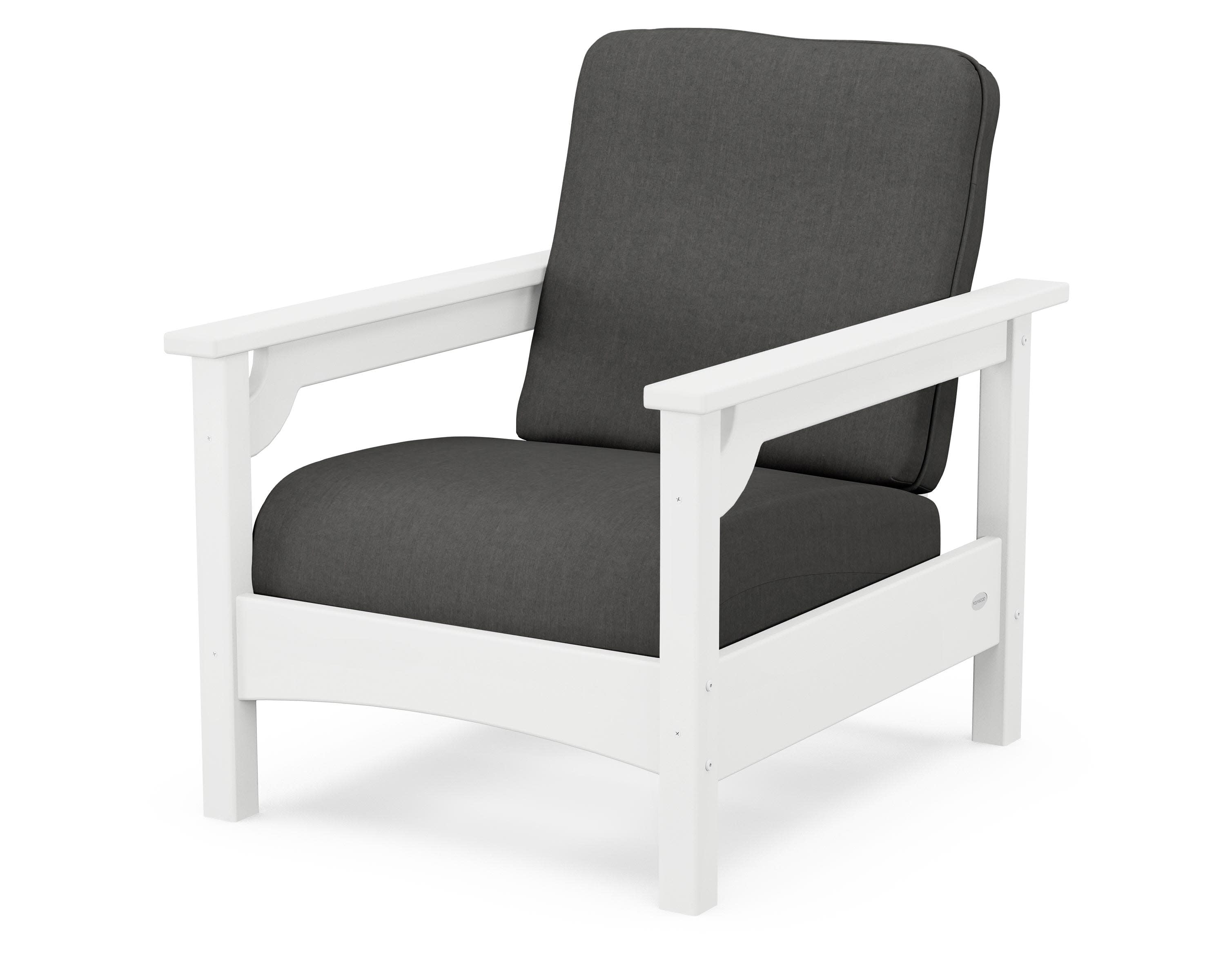 Club Chair in White / Spectrum Carbon
