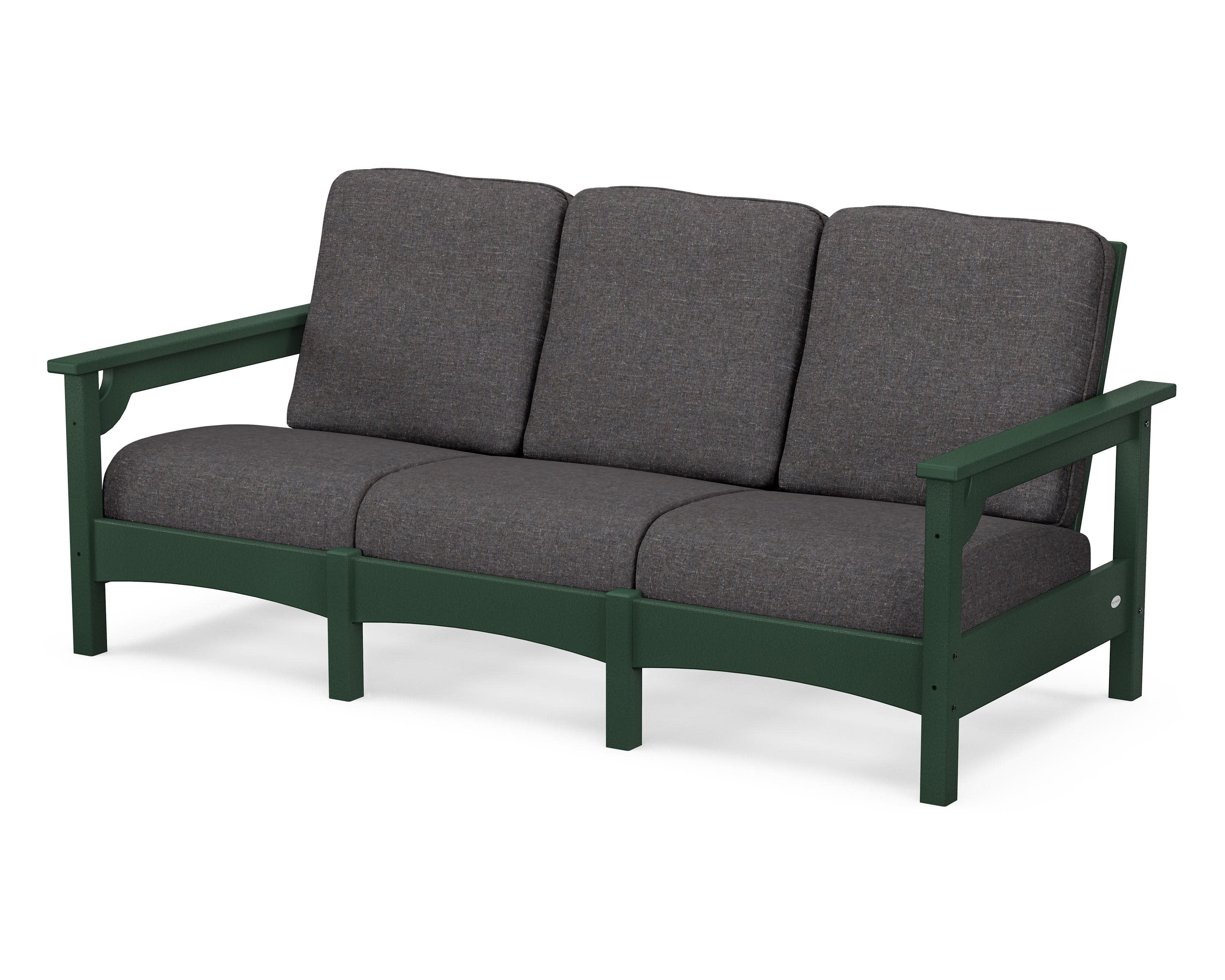 Club Sofa in Green / Ash Charcoal