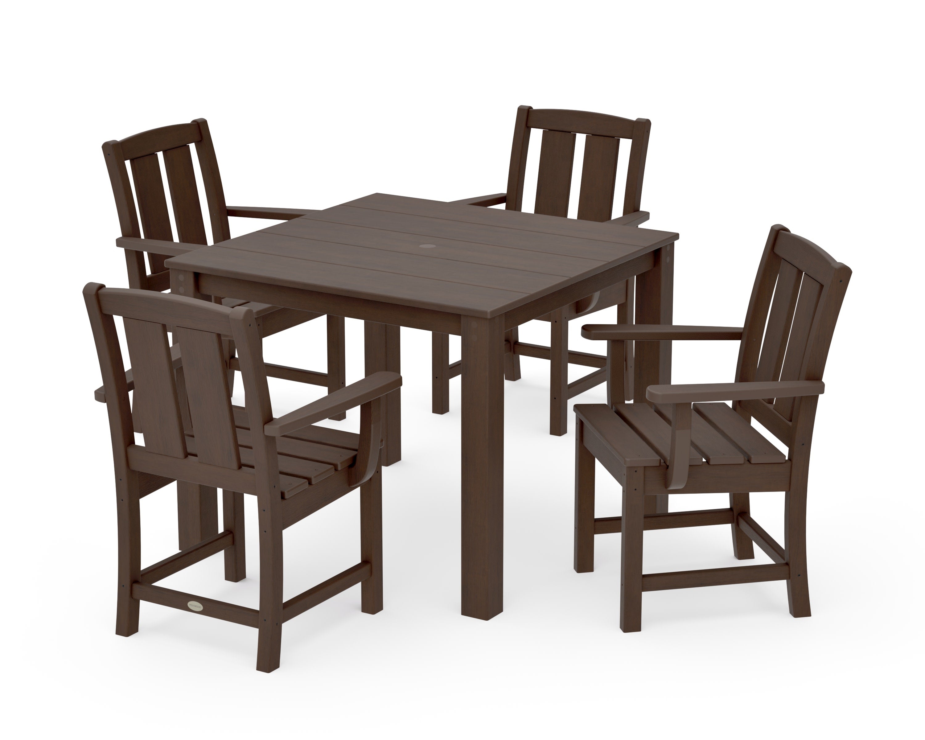 Mission 5-Piece Parsons Dining Set in Kona
