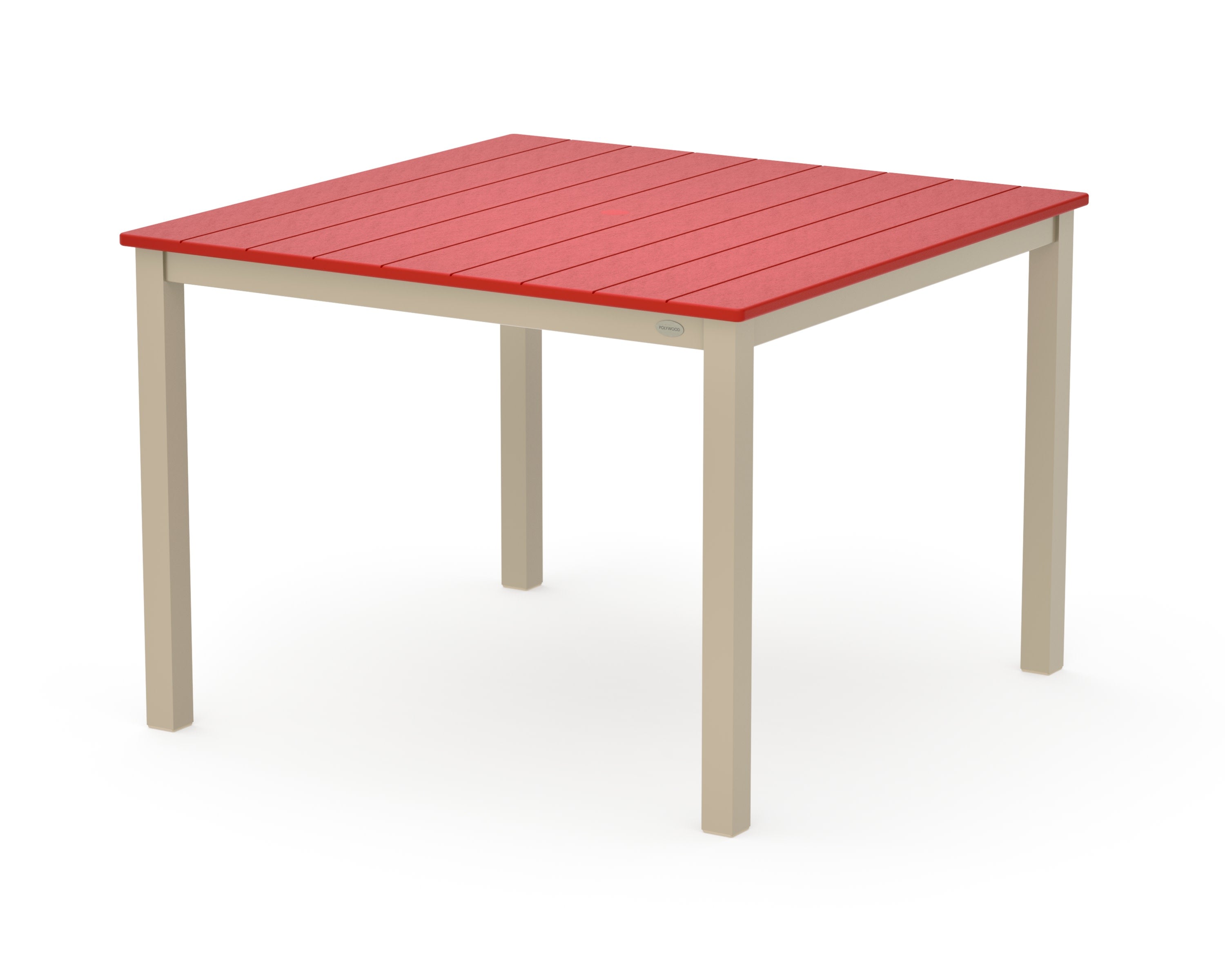 Main Street 42 x 42 Dining Table in Sand / Sunset Red