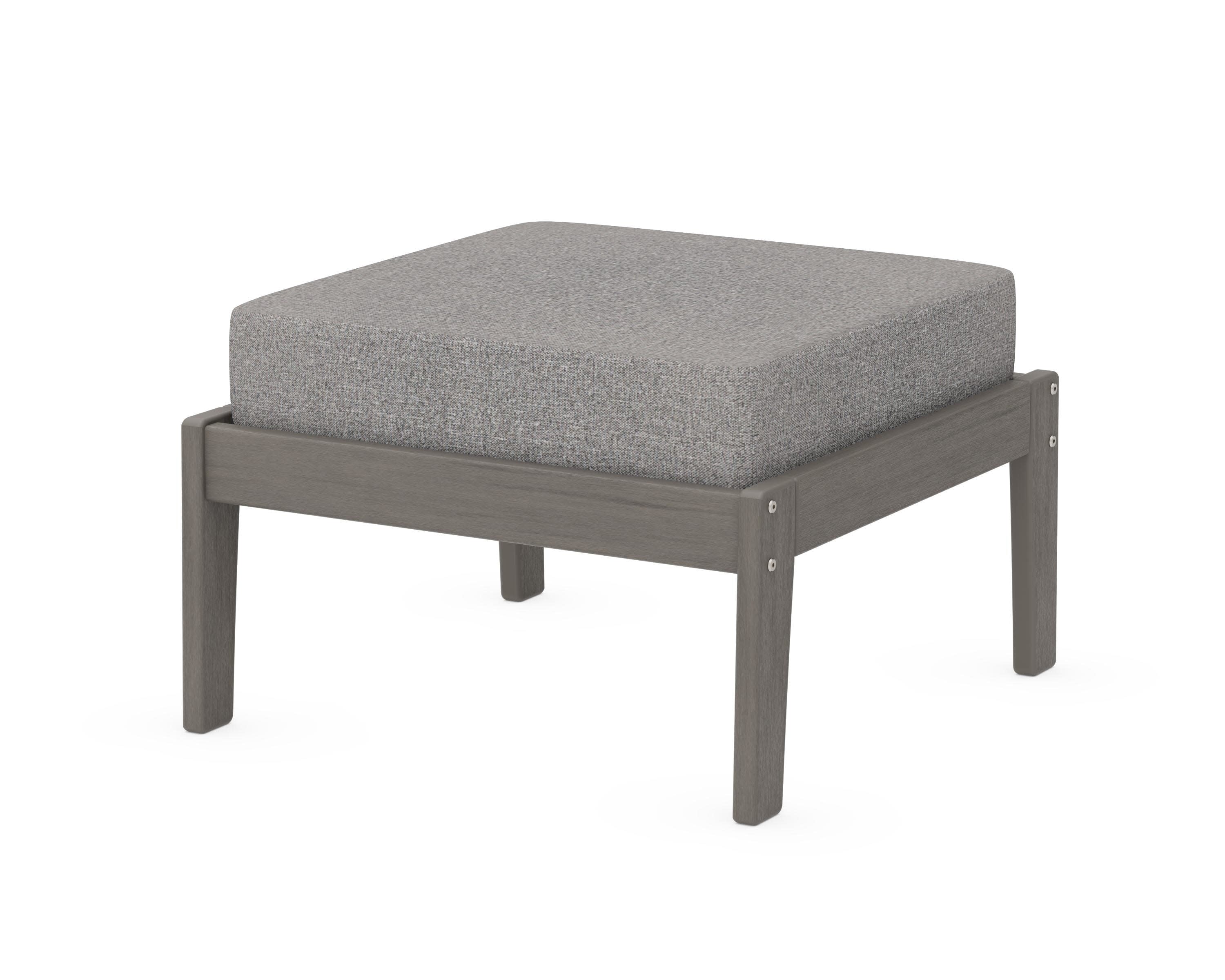 Deep Seating Ottoman in Driftwood / Grey Mist