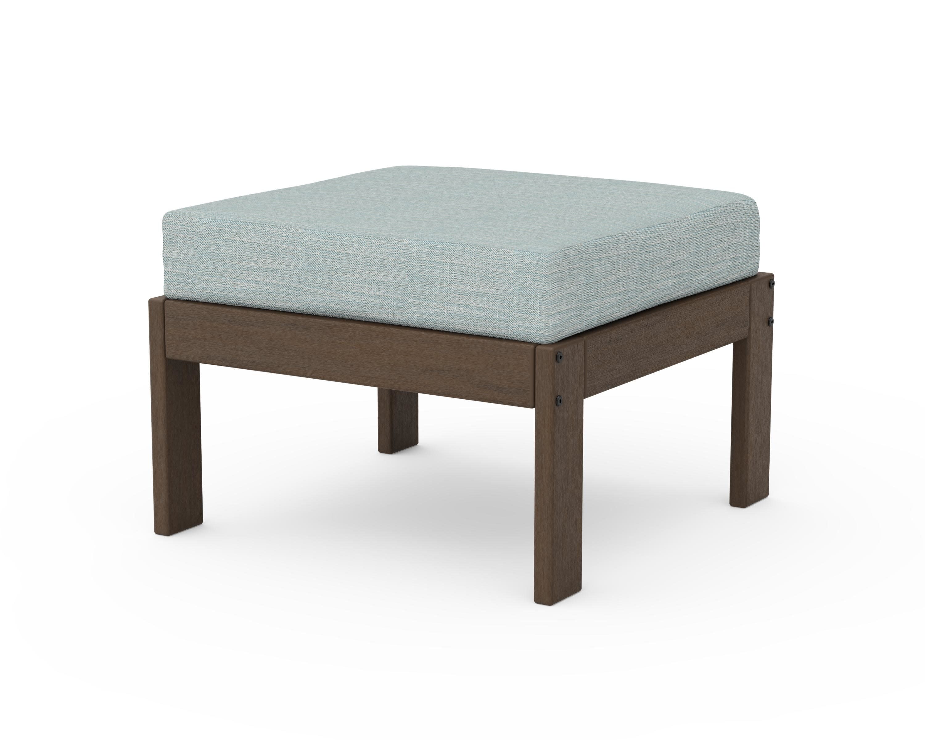 Vineyard Modular Ottoman in Kona / Soothe Mist