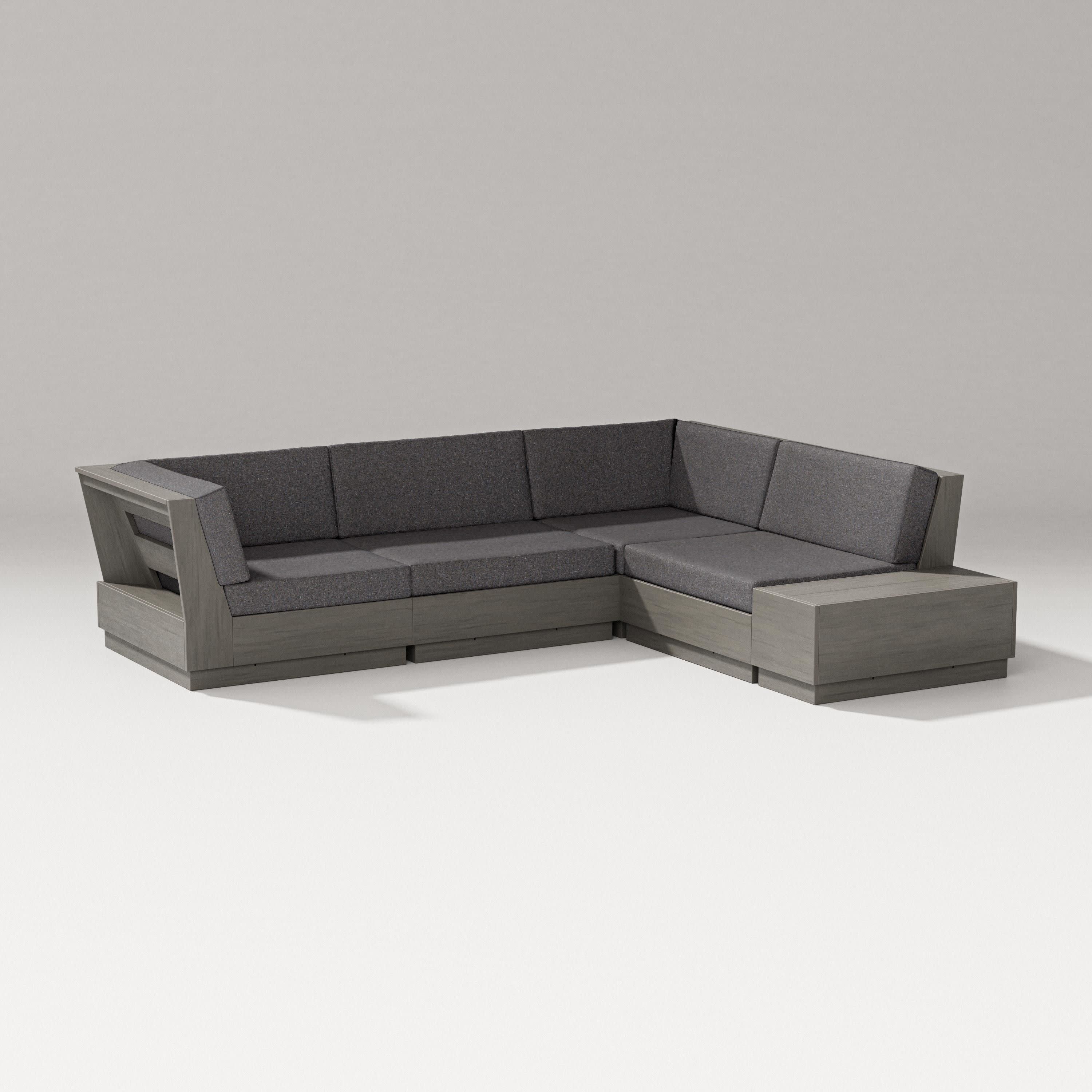 Elevate Corner Sectional in Driftwood / Ash Charcoal