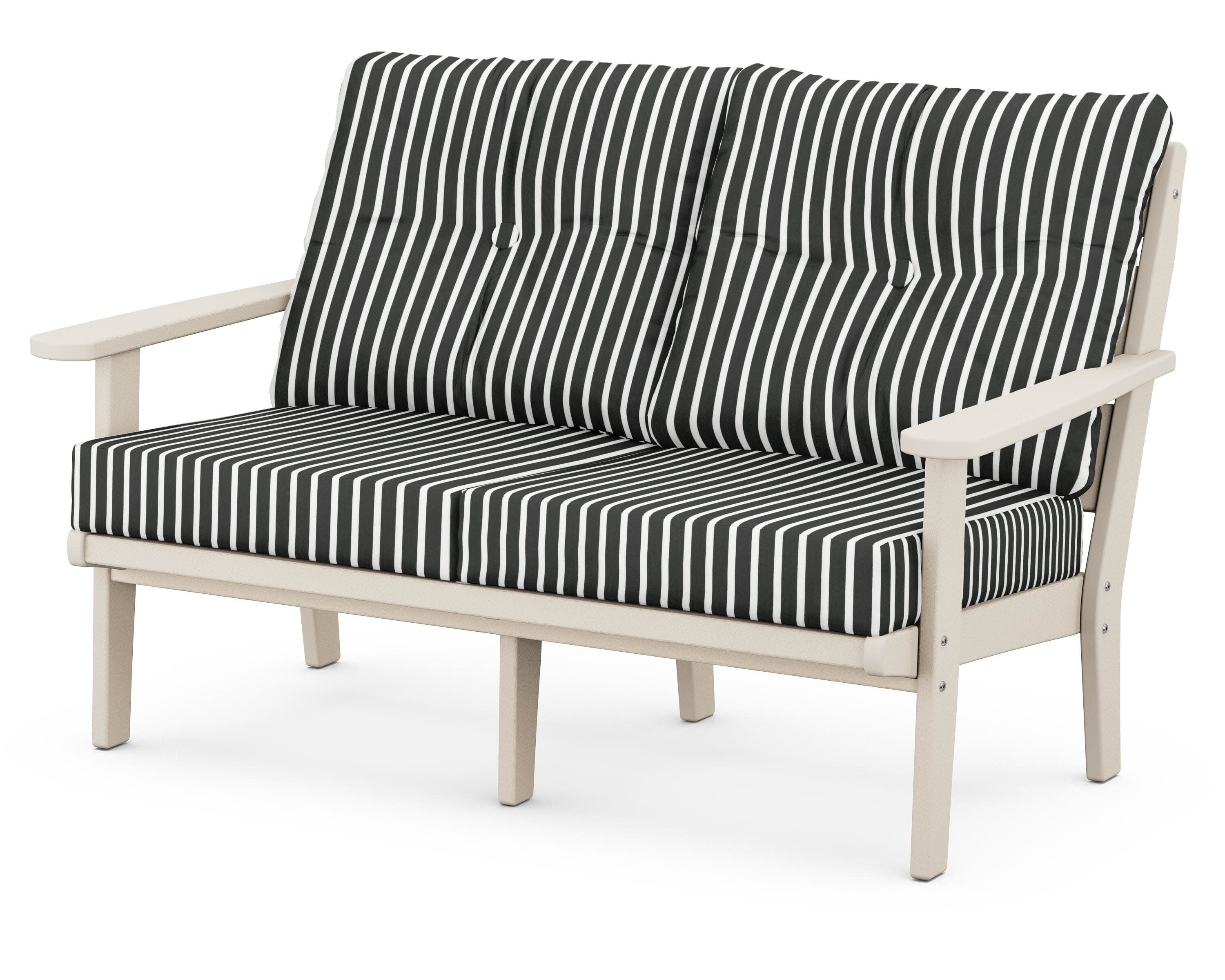 Lakeside Deep Seating Loveseat in Sand / Shore Classic