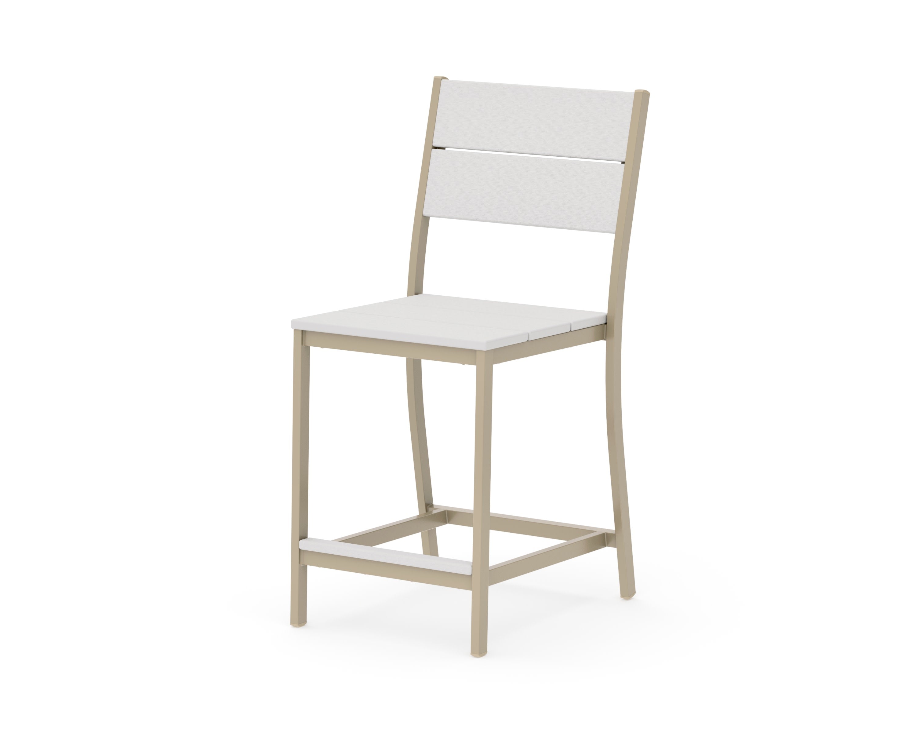 Main Street Counter Side Chair in Sand / Vintage White