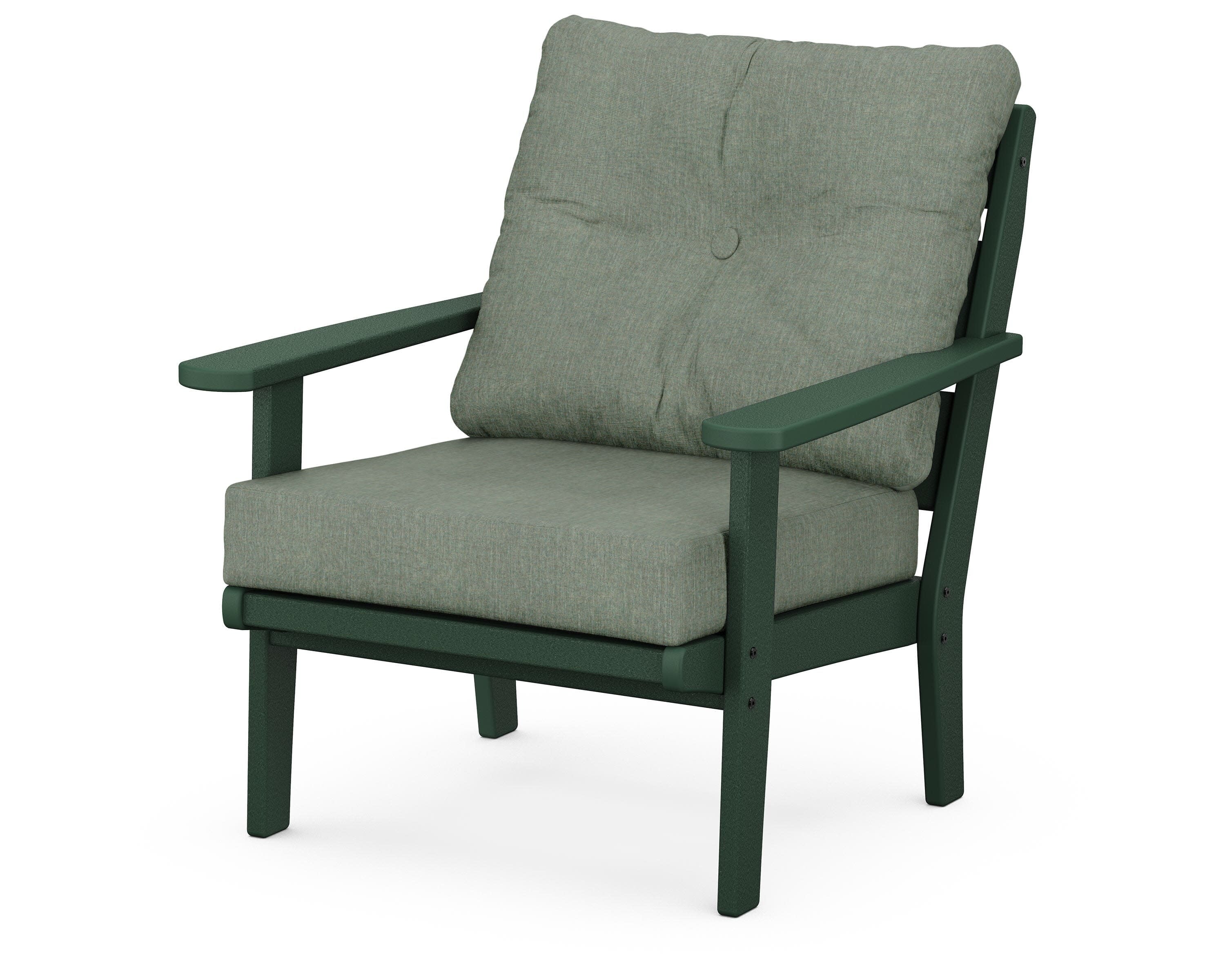 Lakeside Deep Seating Chair in Green / Cast Sage