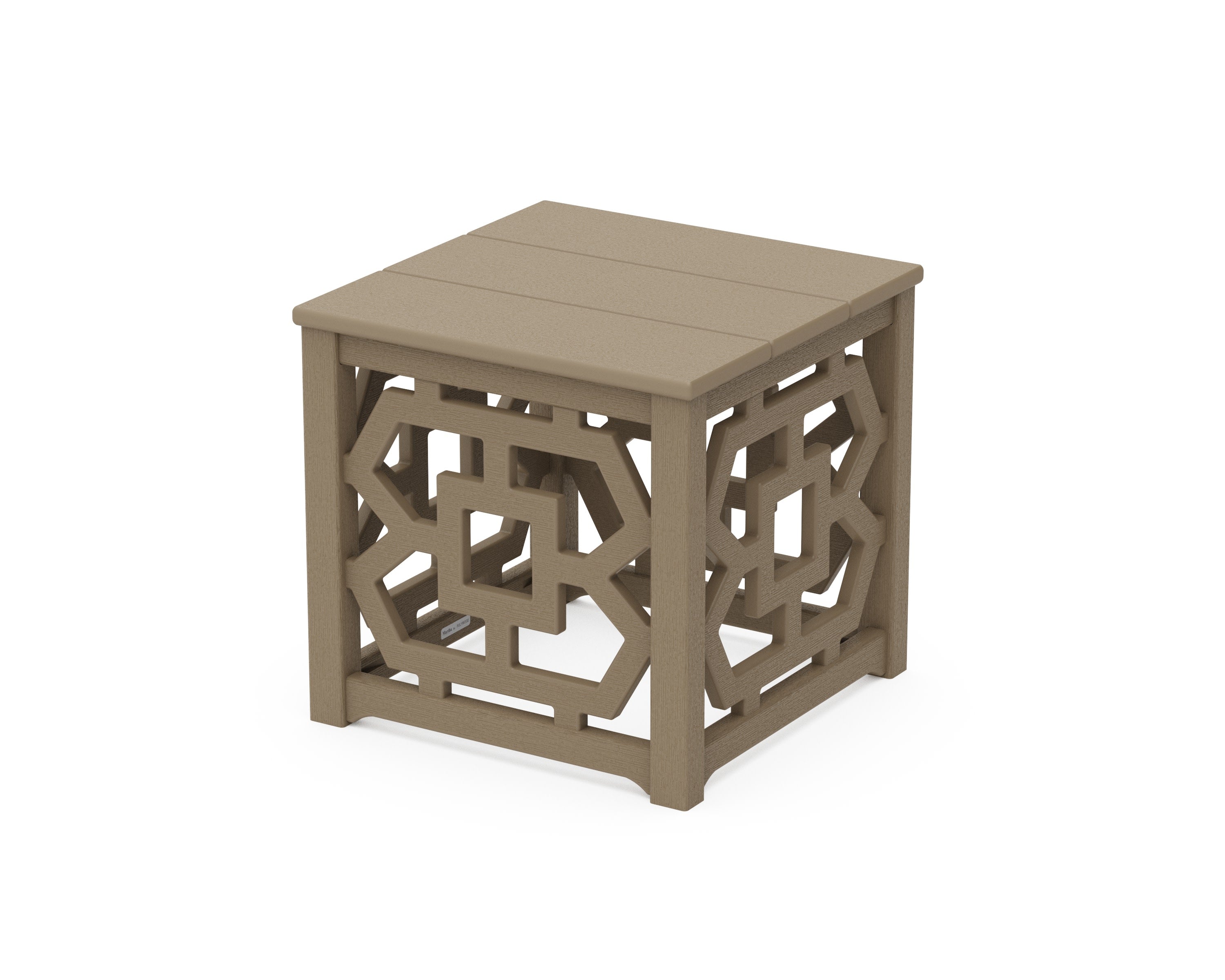 Chinoiserie Accent Table in Vintage Sahara