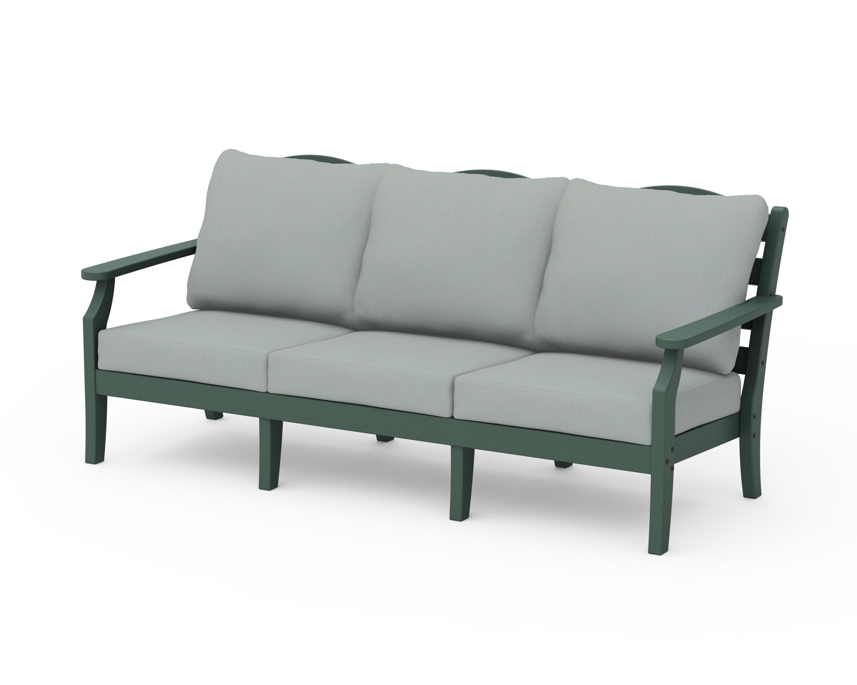 Savannah Deep Seating Sofa in Green / Spa