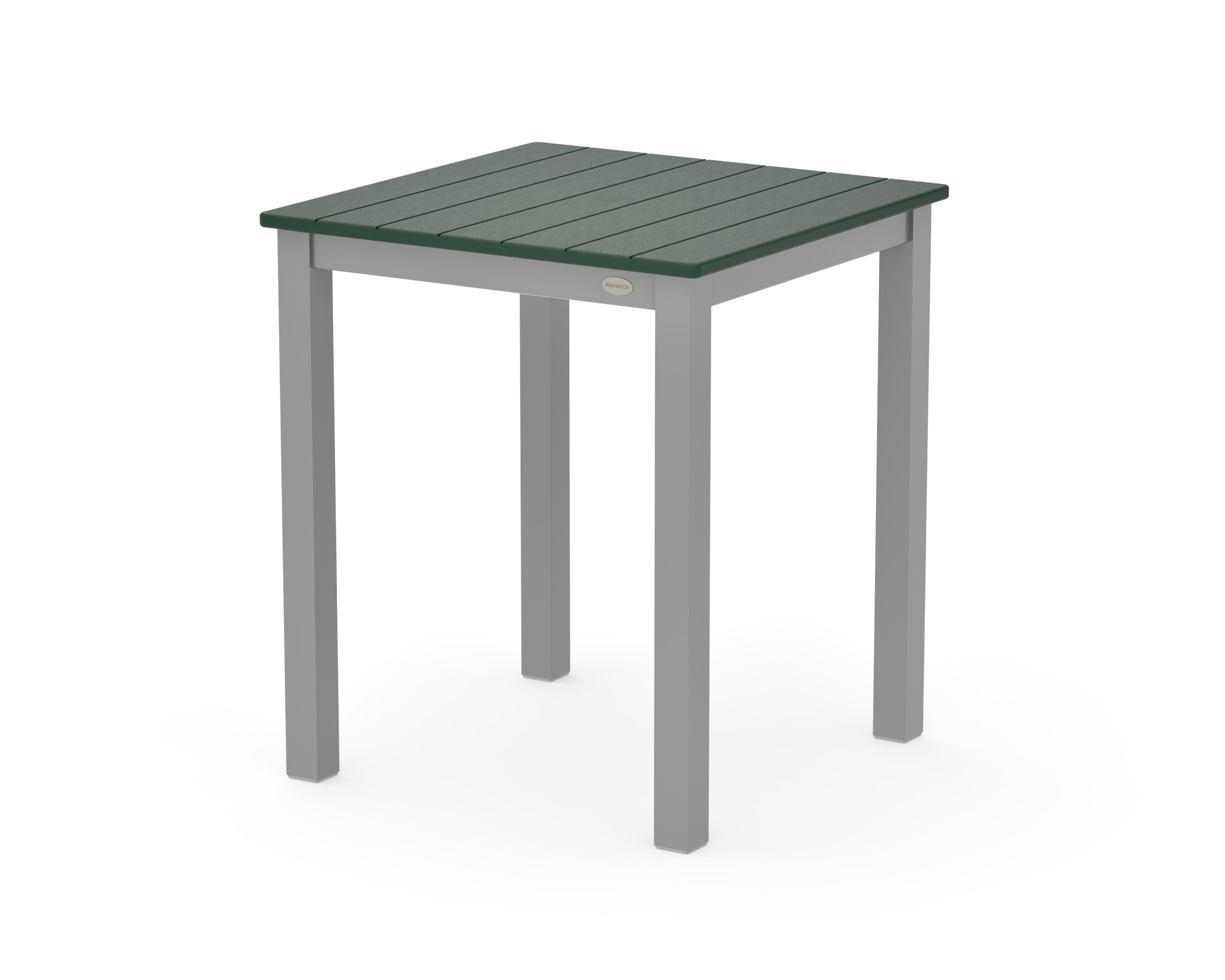 Main Street 26 x 26 Dining Table in Silver / Green