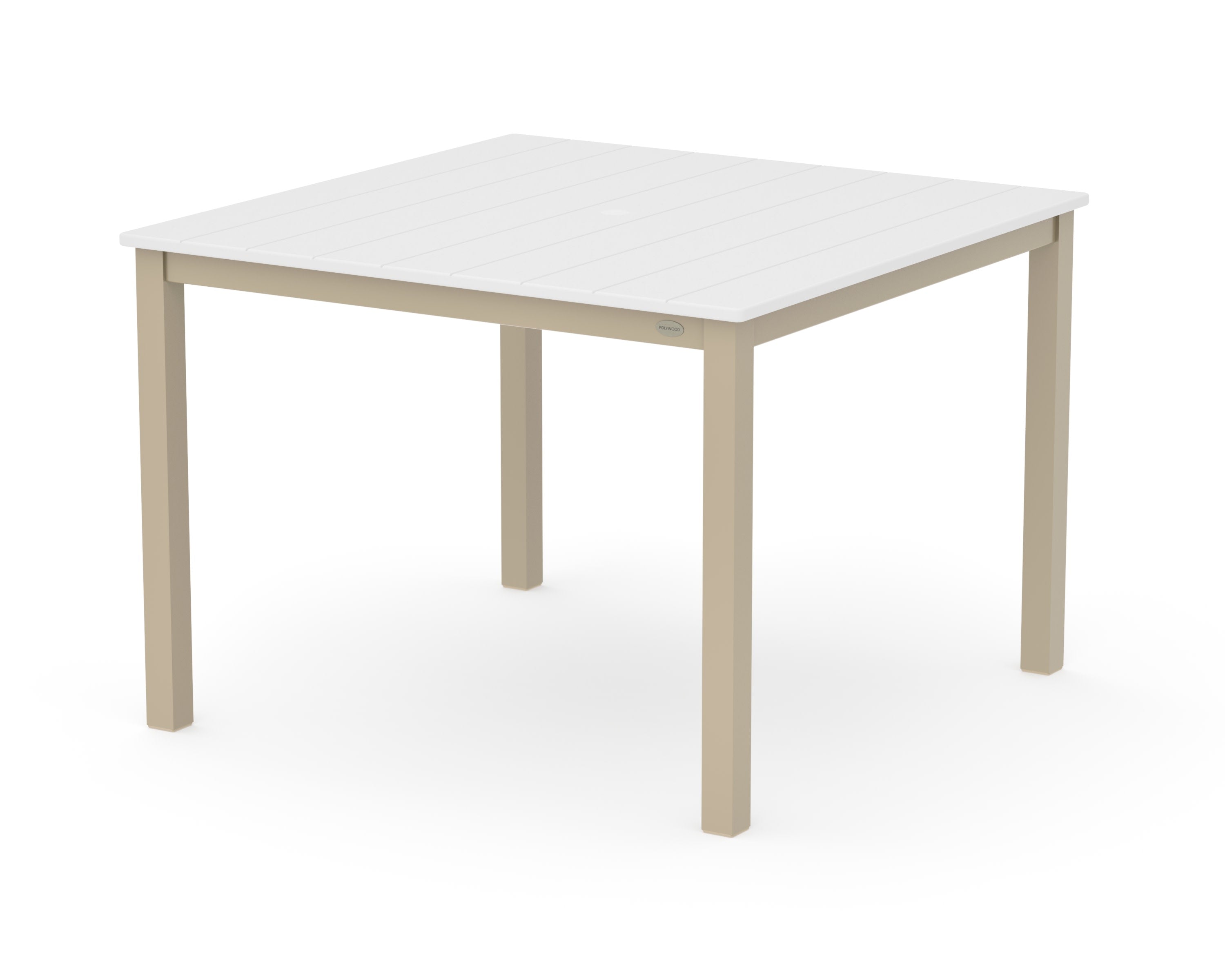 Main Street 42 x 42 Dining Table in Sand / White