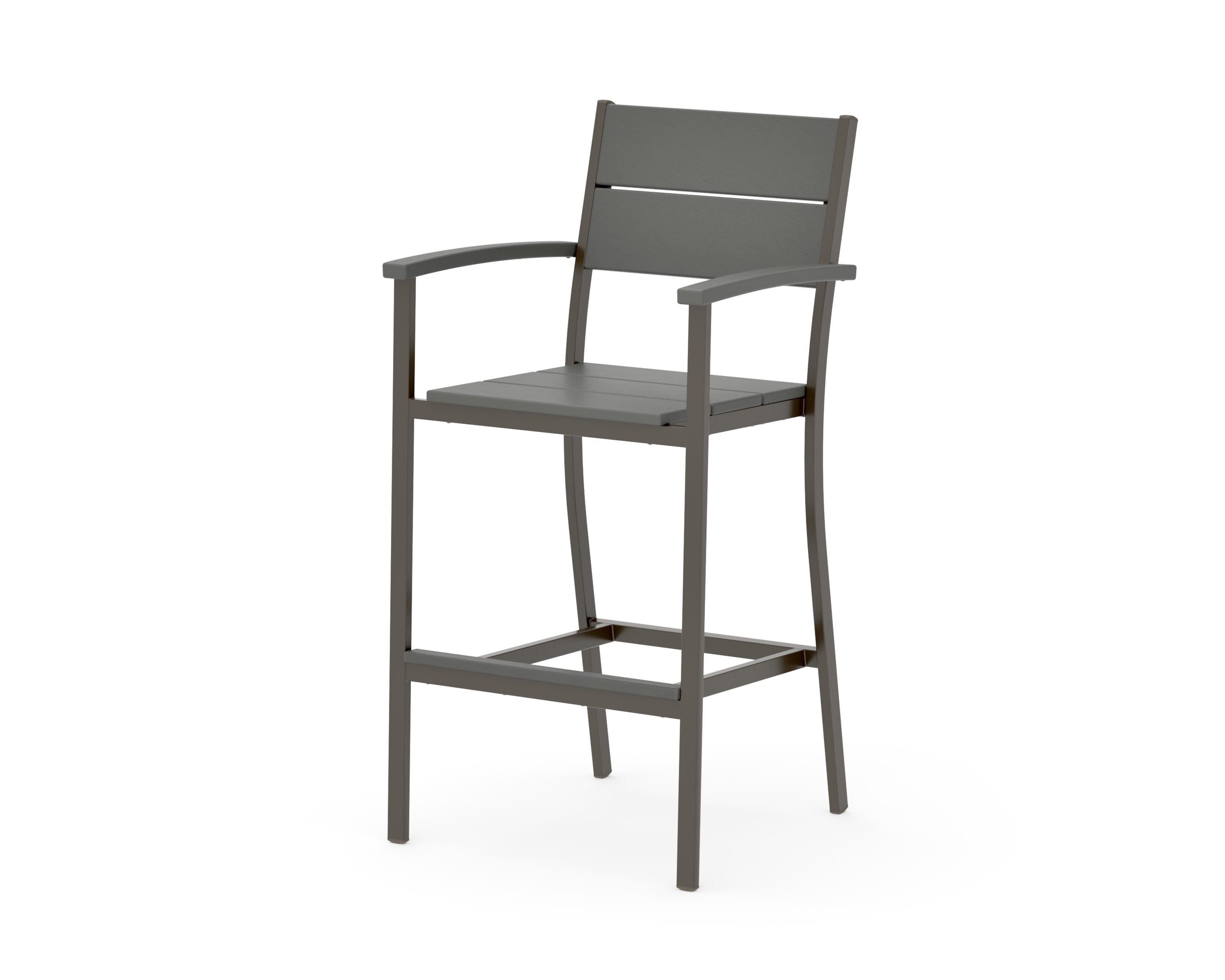 Main Street Bar Arm Chair in Bronze / Slate Grey