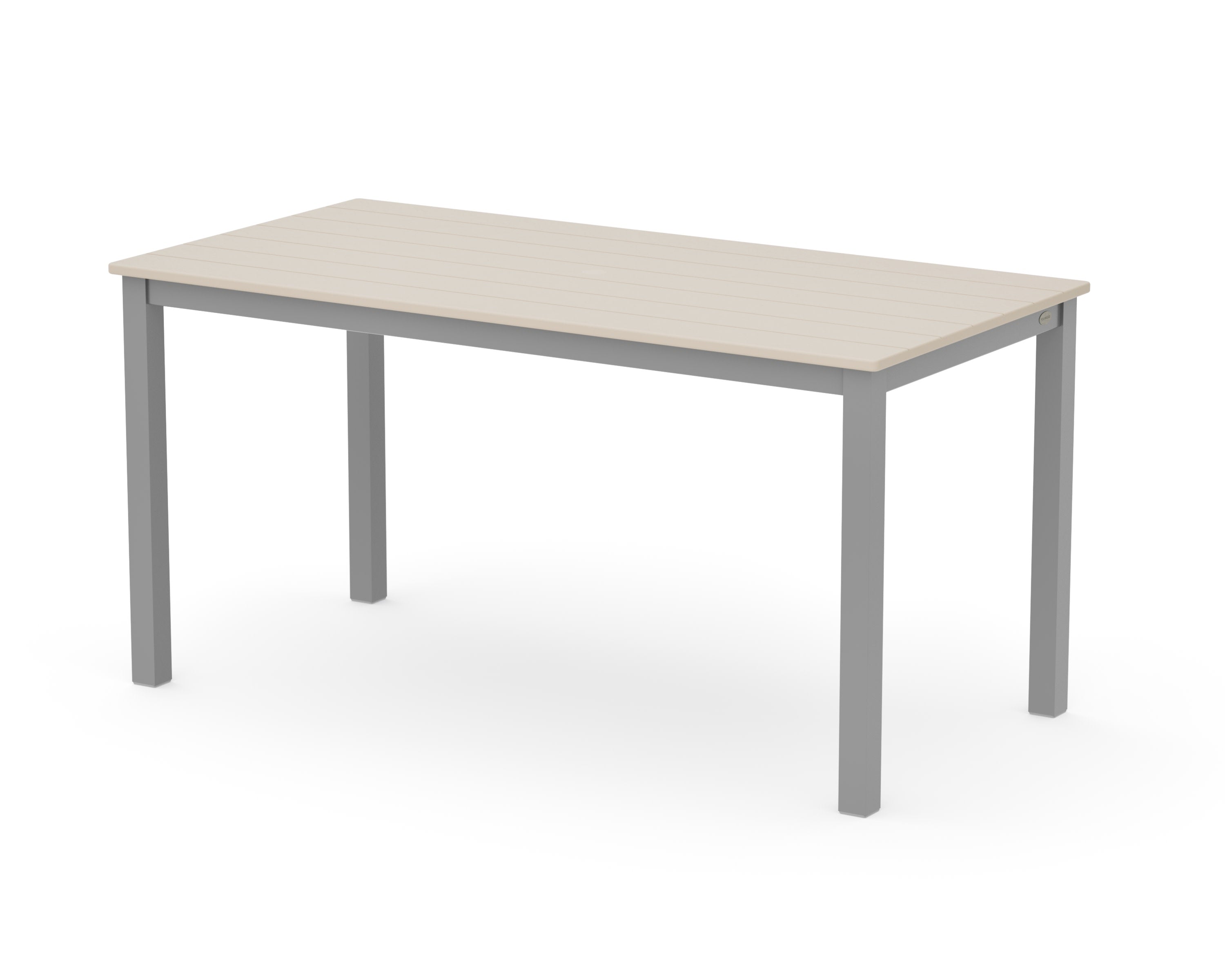 Main Street 30 x 60 Dining Table in Silver / Sand